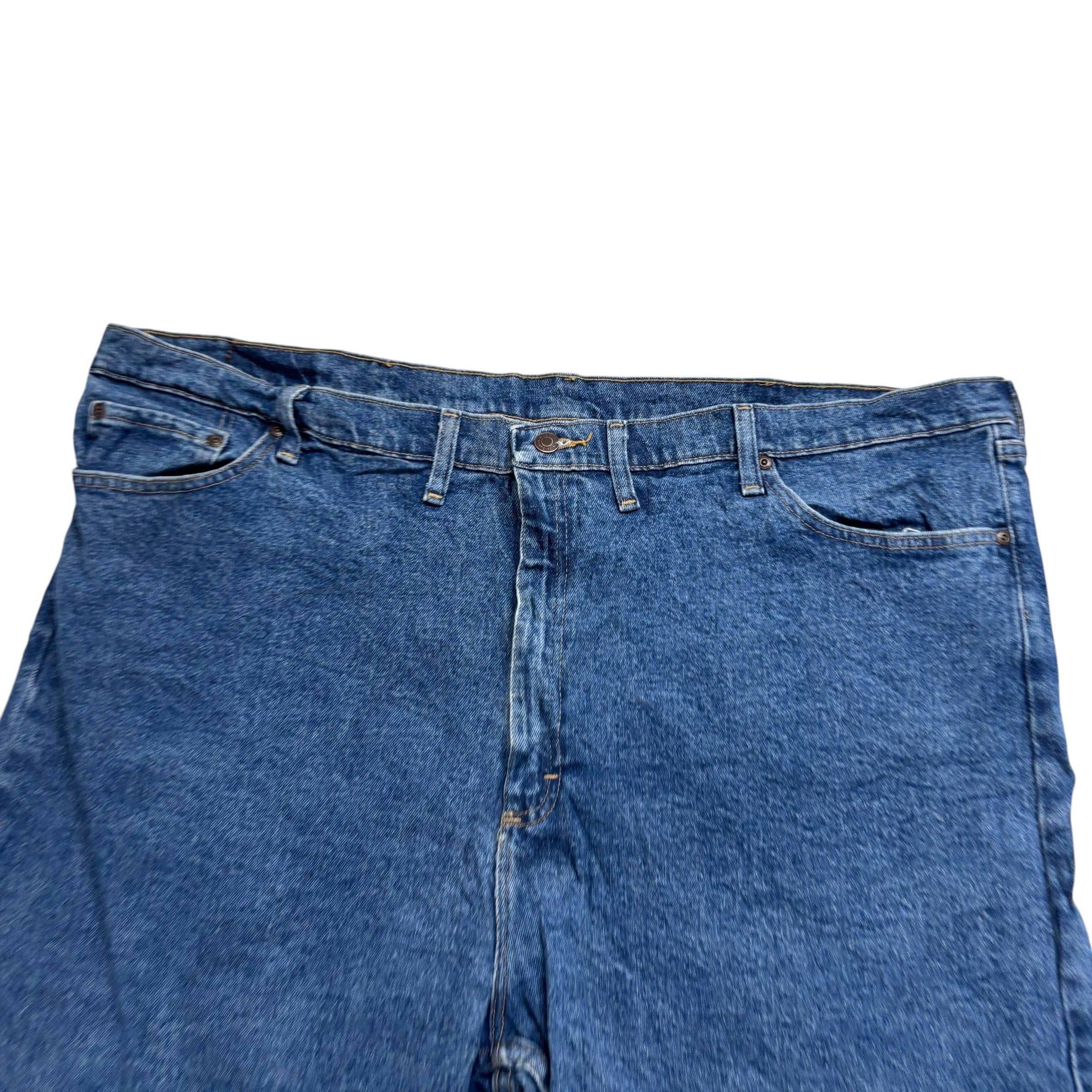 Wrangler Baggy Jorts W48 Mens Denim Shorts Mid Blue Relaxed Fit Stretch (E)