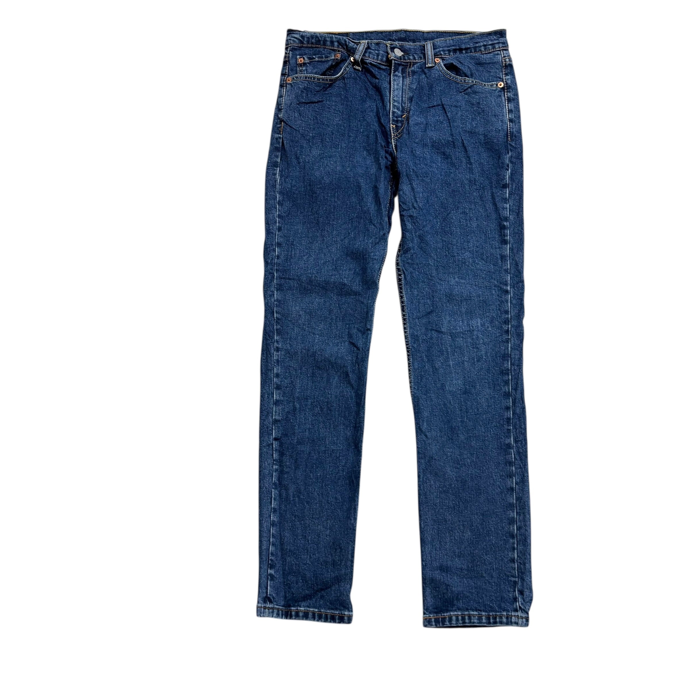Levis 511 Jeans W32 L32 Mens Mid Blue Slim Fit Stretch Denim (E)