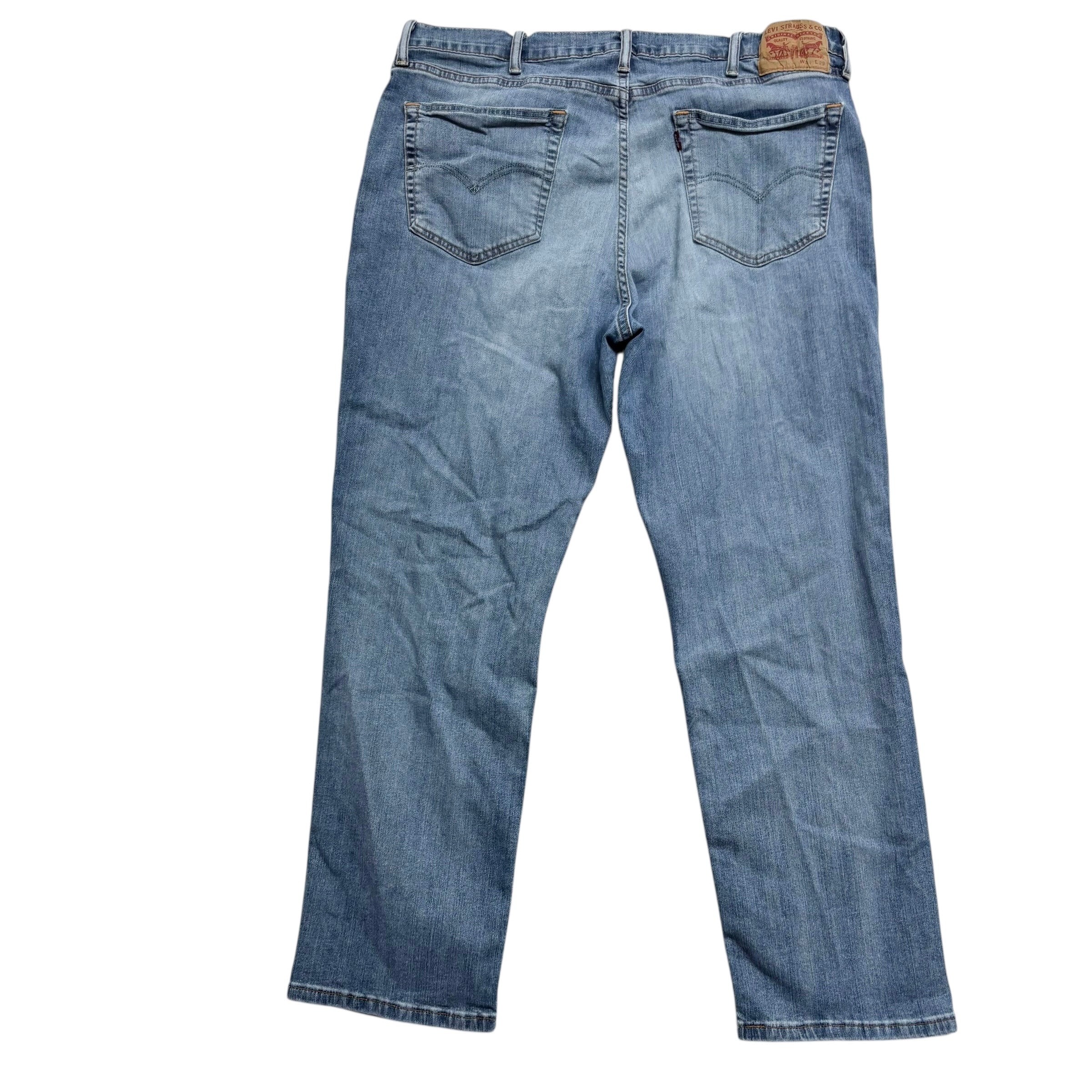 Levis 541 Jeans W38 L29 Mens Light Blue Athletic Tapered Fit Stretch Denim