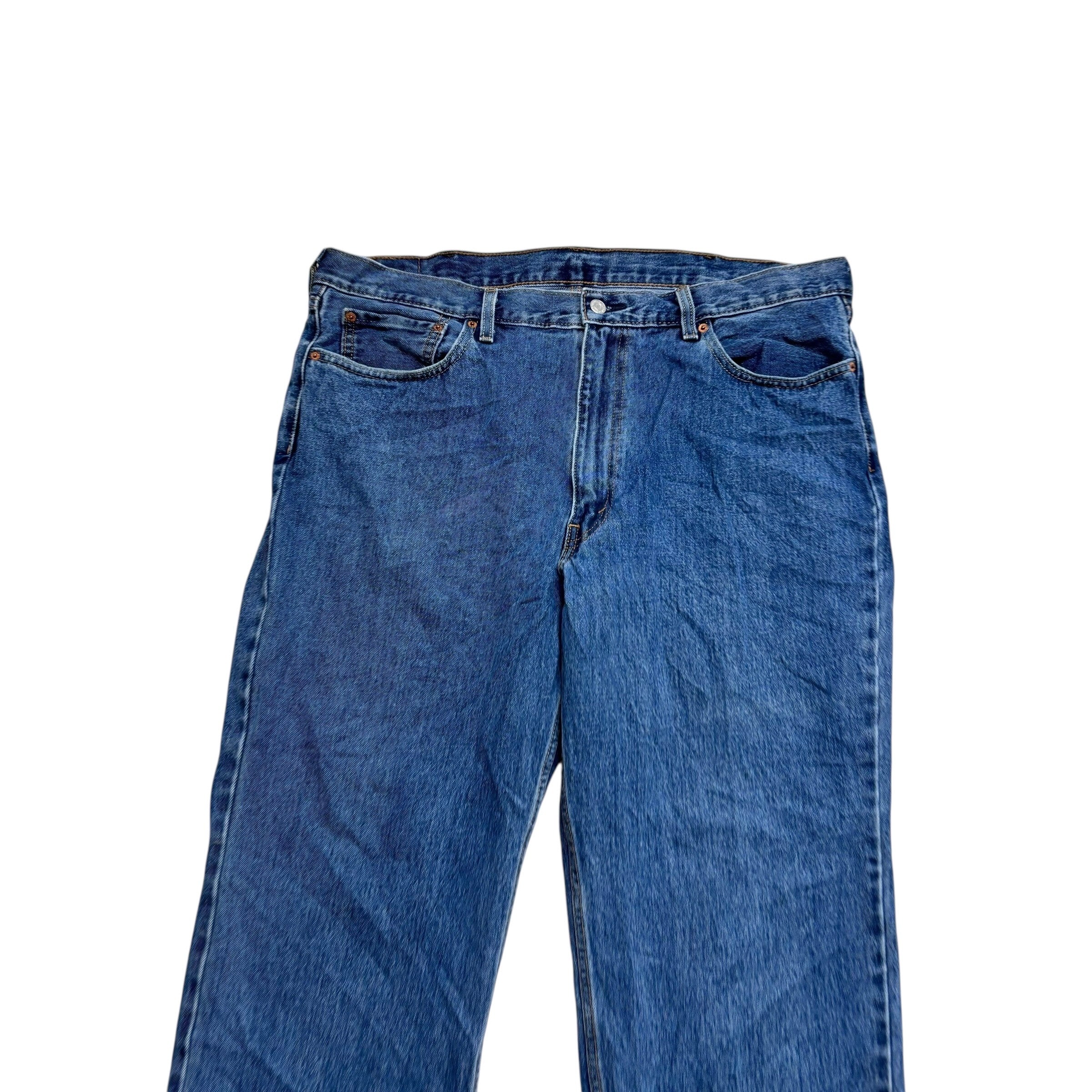Levis 550 Jeans W40 L29 Mens Mid Blue Baggy Relaxed Straight Fit Denim (E)