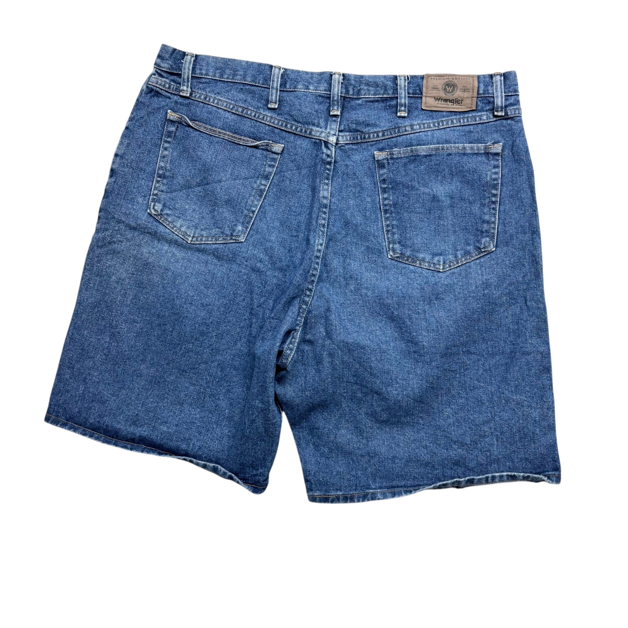 Wrangler Baggy Jorts W40 Mens Denim Shorts Mid Blue Relaxed Fit (E)