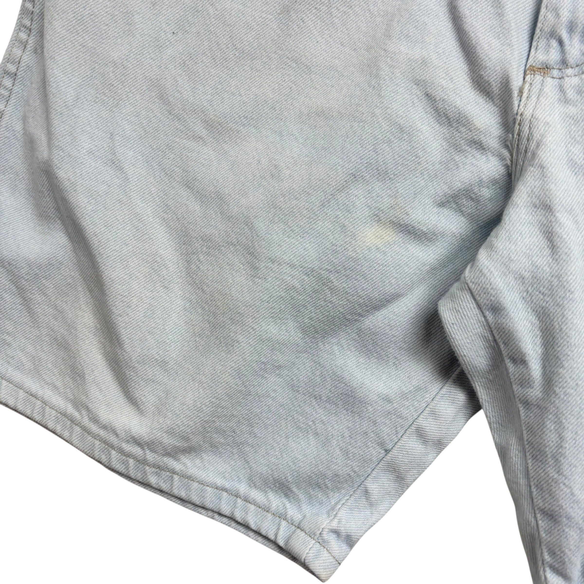 Vintage Wrangler Baggy Jorts W36 Mens Denim Shorts Light Blue Relaxed Fit (F)