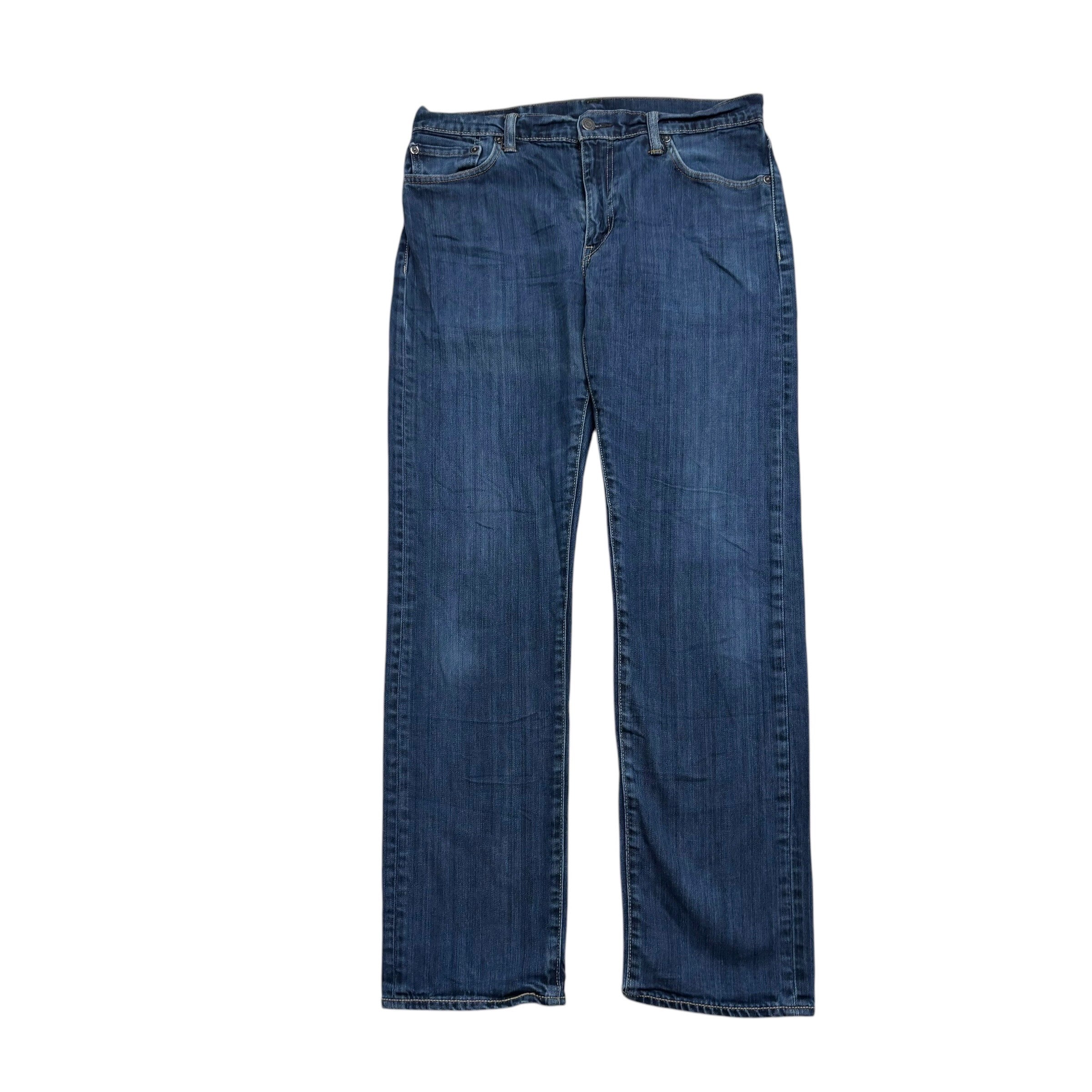 Levis 504 Jeans W32 L32 Mens Mid Blue Regular Straight Fit Denim