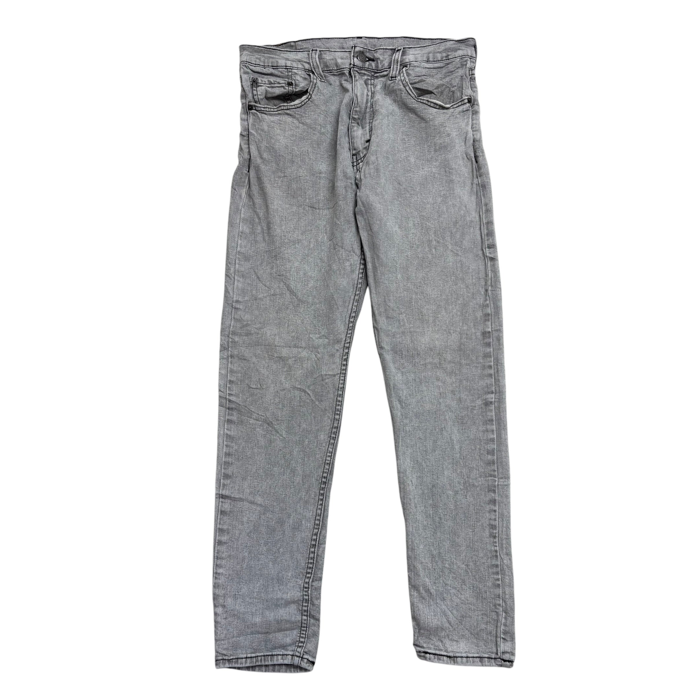 Levis 512 Jeans W32 L31 Mens Grey Slim Tapered Fit Stretch Denim (E)