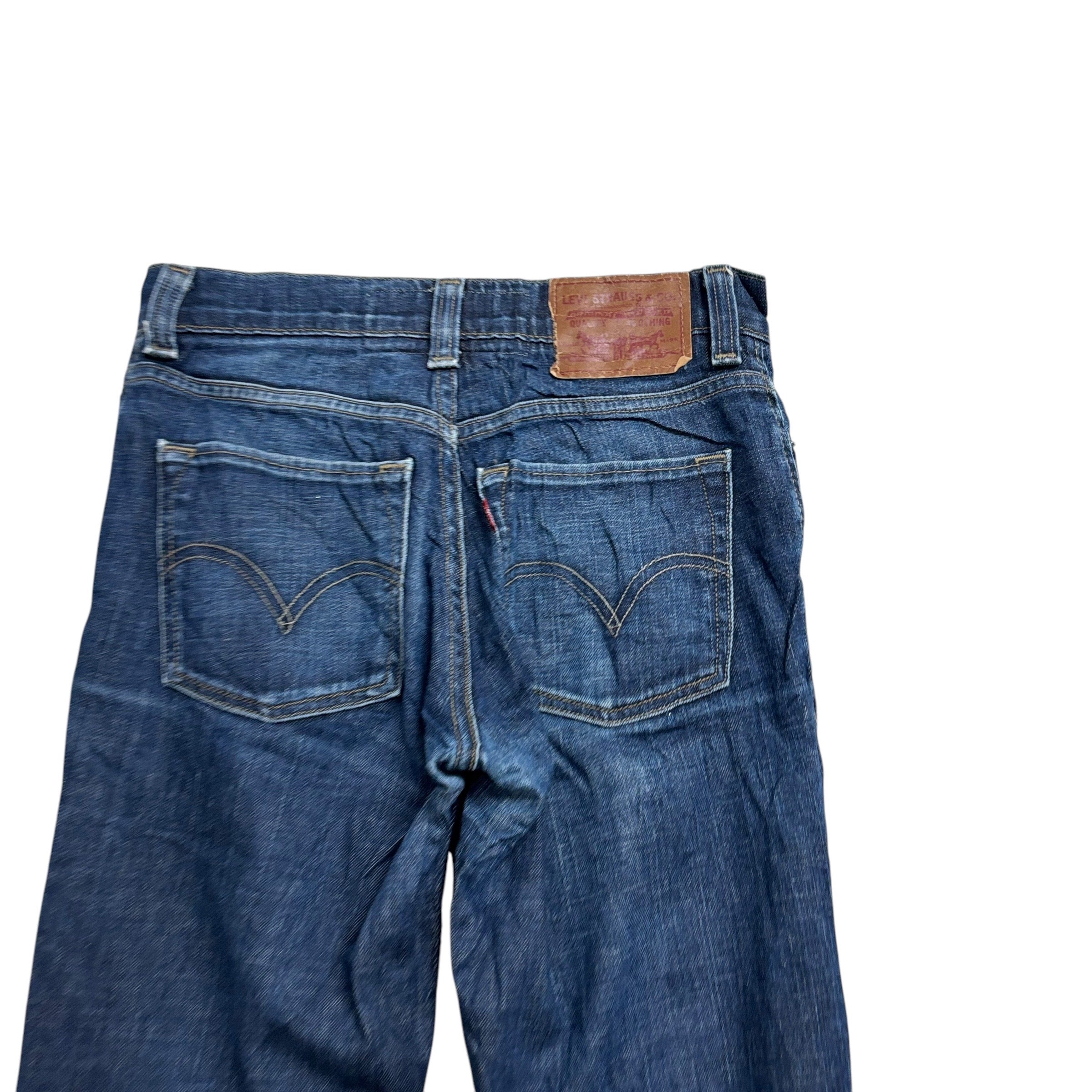 Levis 510 Jeans W29 L32 Mens Dark Blue Skinny Fit Vintage Denim (E)