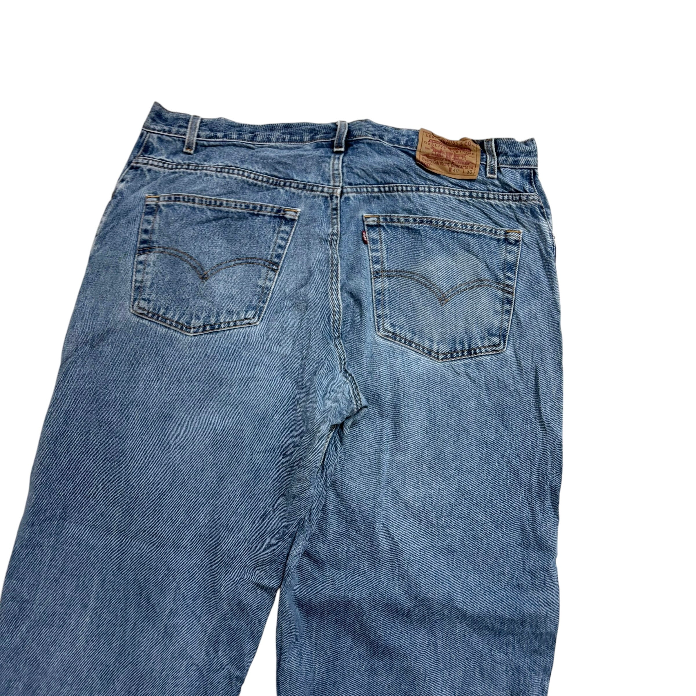 Levis 560 Jeans W40 L30 Mens Mid Blue Baggy Relaxed Comfort Fit Vintage Denim