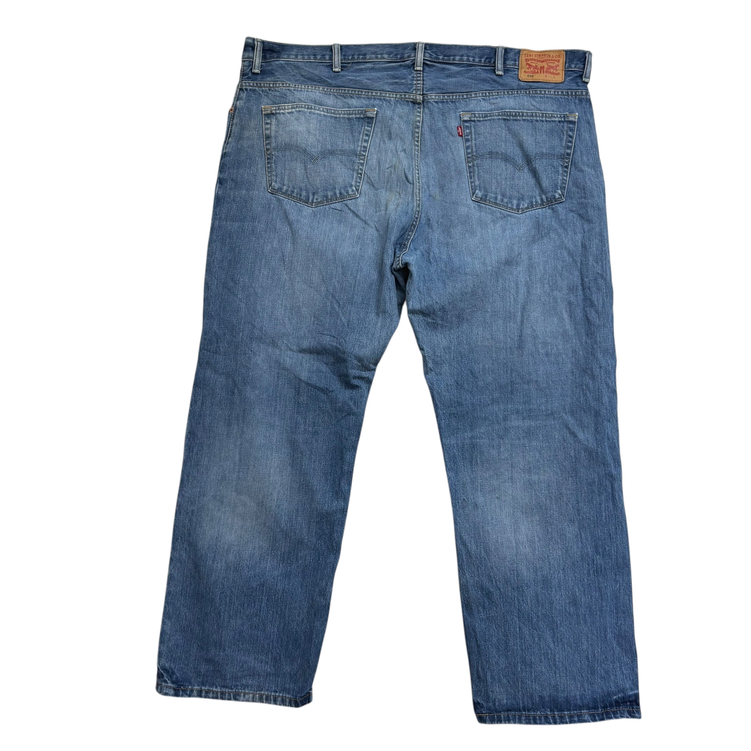 Levis 559 Jeans W48 L32 Mens Mid Blue Baggy Relaxed Straight Fit Denim
