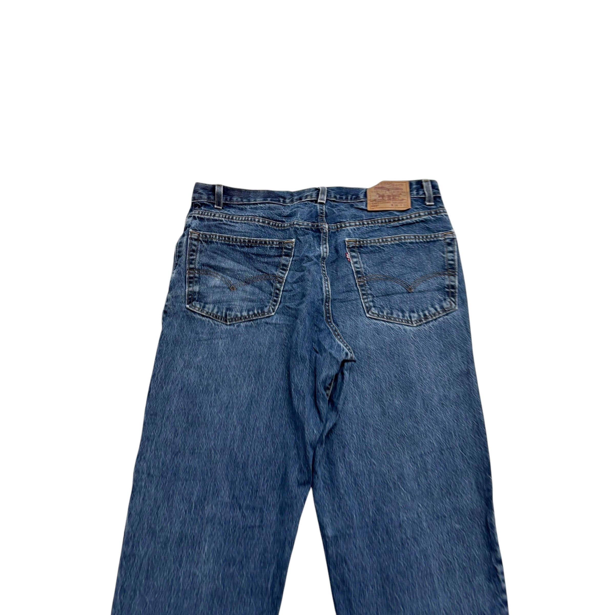 Levis 550 Jeans W38 L30 Mens Mid Blue Relaxed Straight Vintage Made In USA (E)