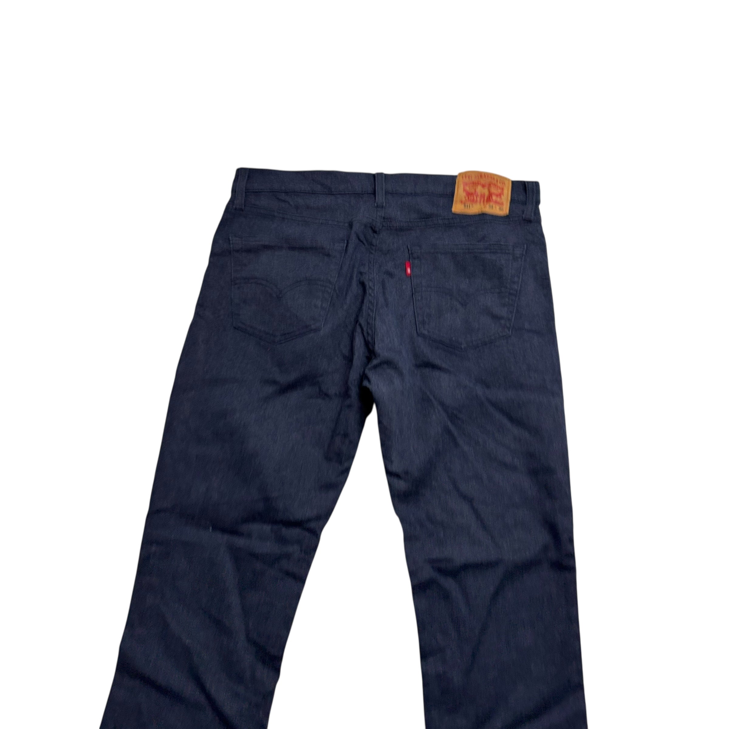 Levis 511 Trousers W34 L30 Mens Navy Blue Slim Fit Stretch Pants (E)