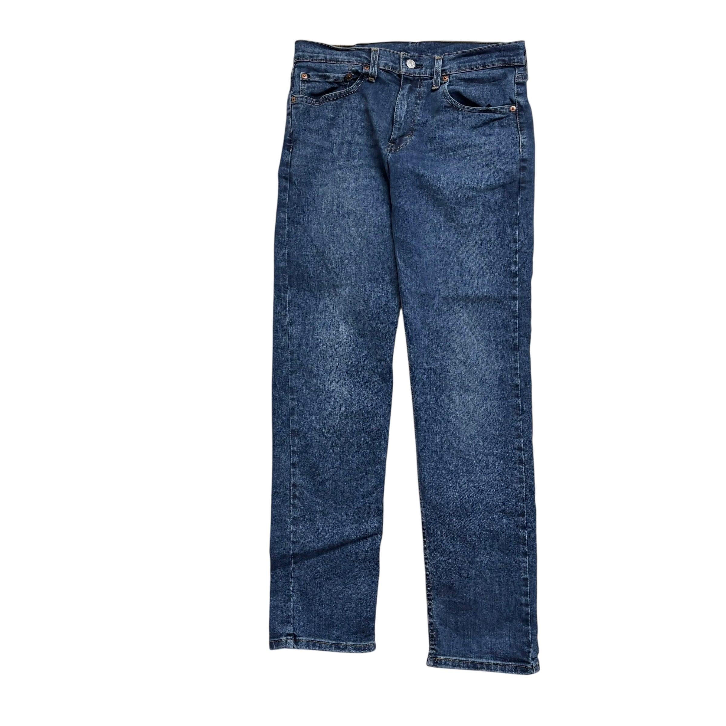 Levis 502 Jeans W31 L32 Mens Mid Blue Regular Tapered Fit Stretch Denim