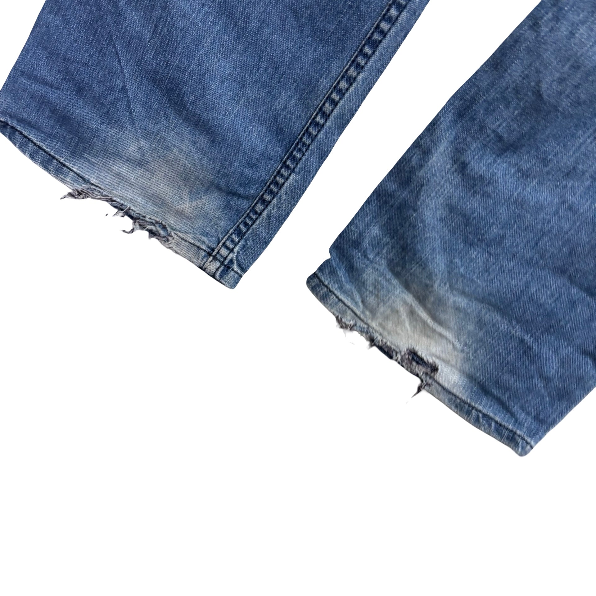 Diesel Viker Jeans W32 L33 Mens Blue Regular Straight Fit Denim (F)