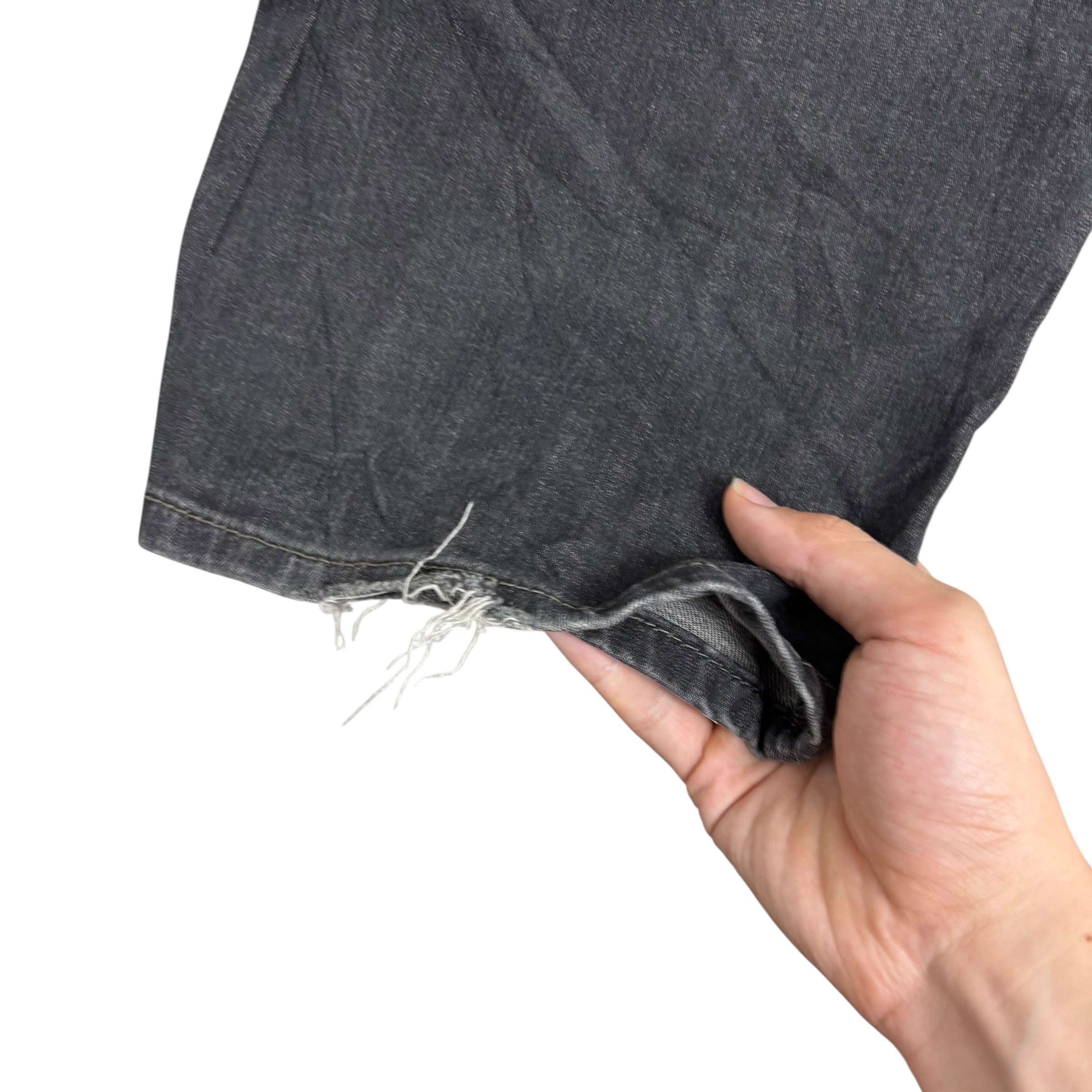 Levis 559 Jeans W38 L32 Mens Black Baggy Relaxed Straight Fit Stretch Denim