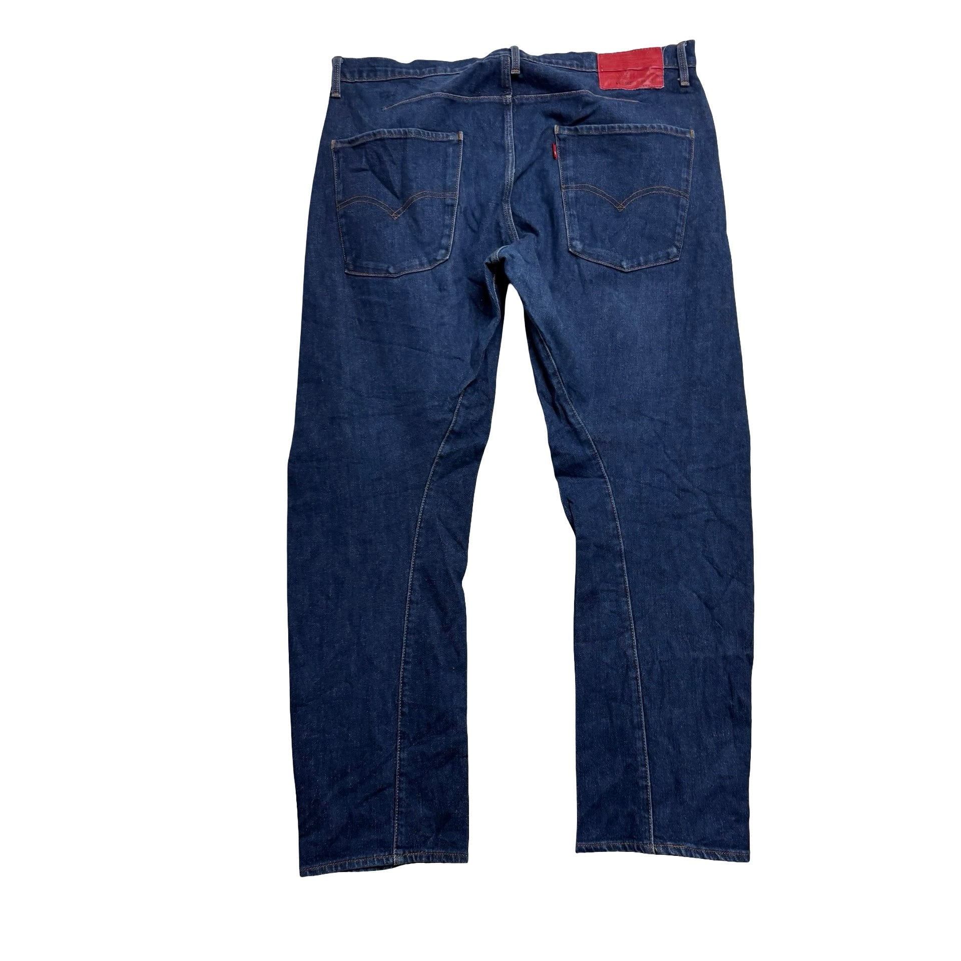 Levis 502 Engineered Jeans W36 L30 Mens Dark Blue Twisted Tapered Stretch (E)