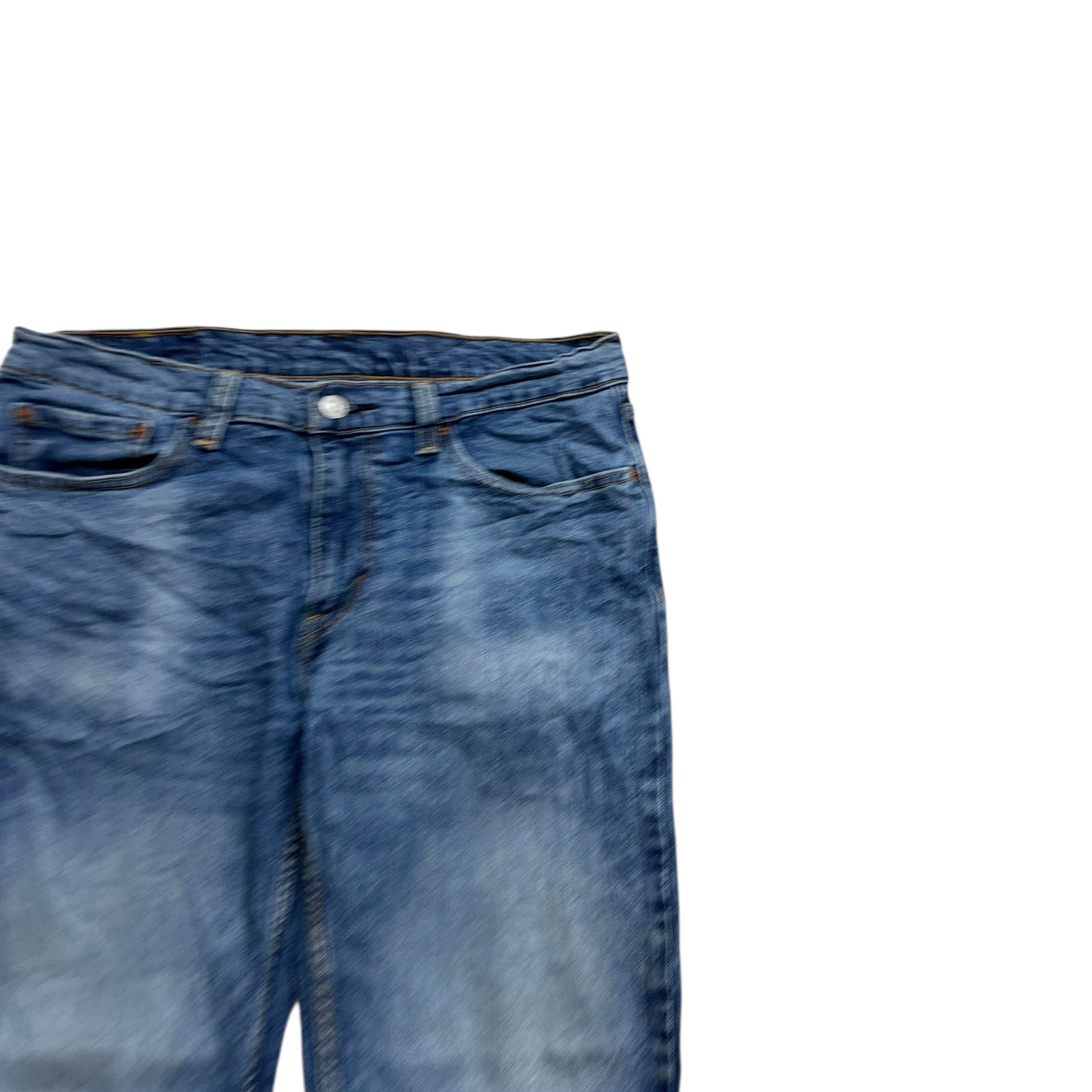 Levis 514 Jeans W32 L30 Mens Mid Blue Slim Straight Fit Stretch Denim