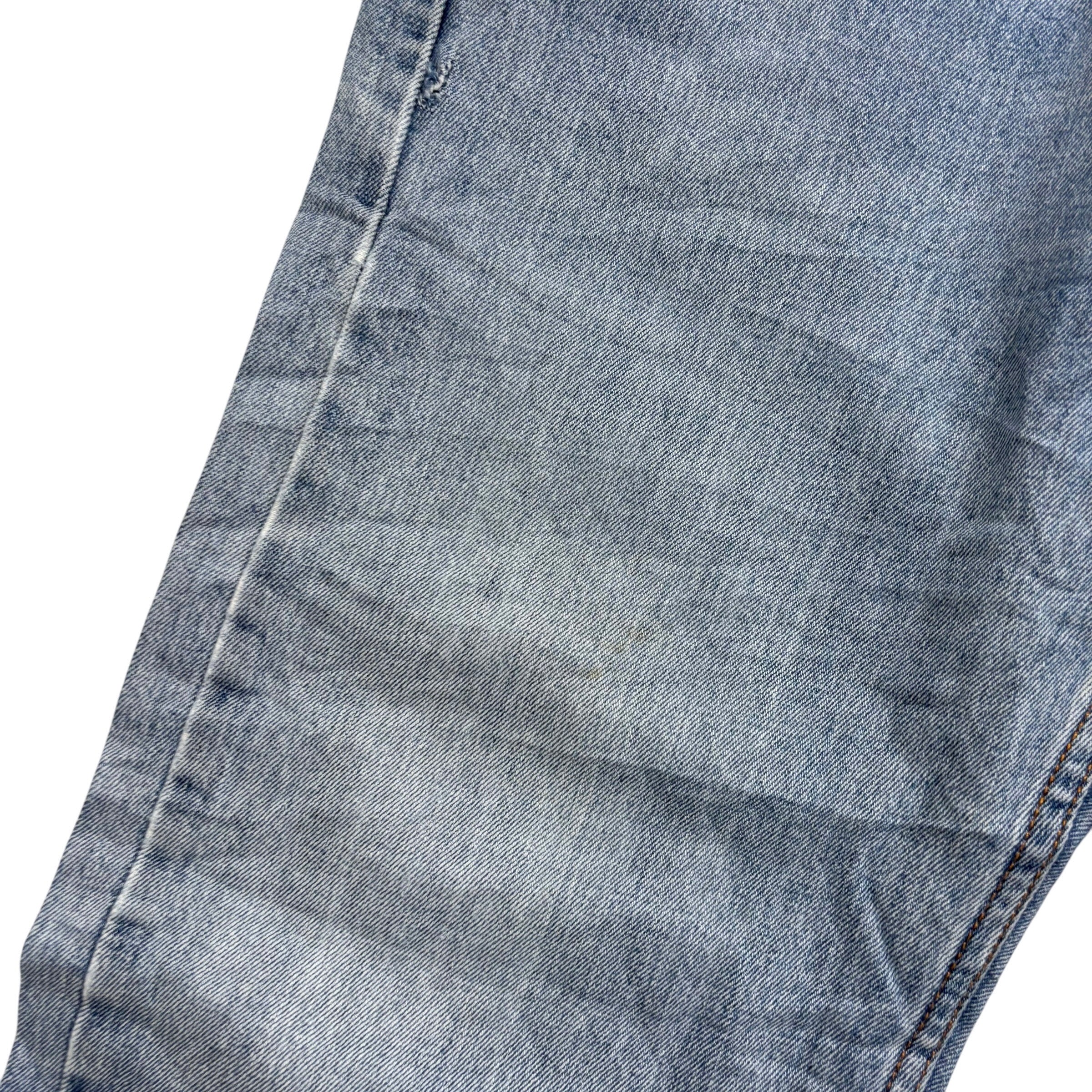 Levis 505 Jeans W38 L34 Mens Light Blue Regular Straight Fit Denim (F)