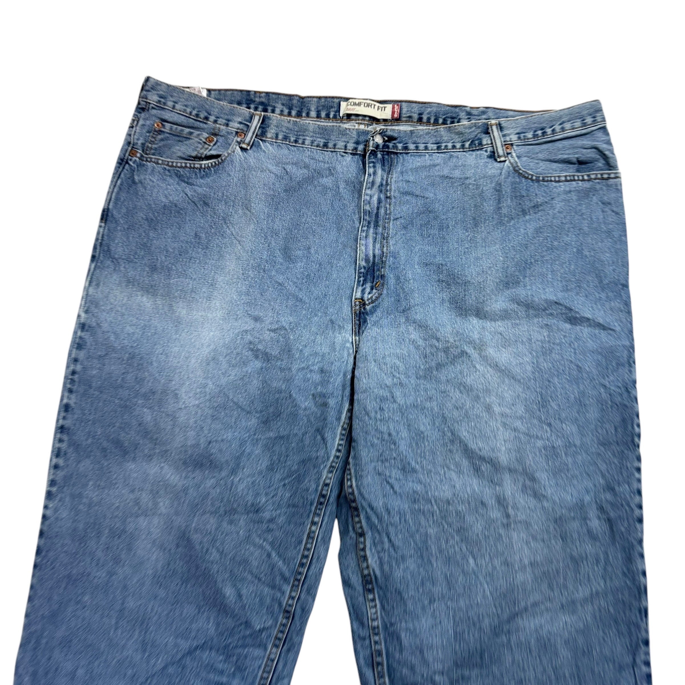 Levis 560 Jeans W50 L30 Mens Light Blue Baggy Relaxed Comfort Fit Vintage Denim