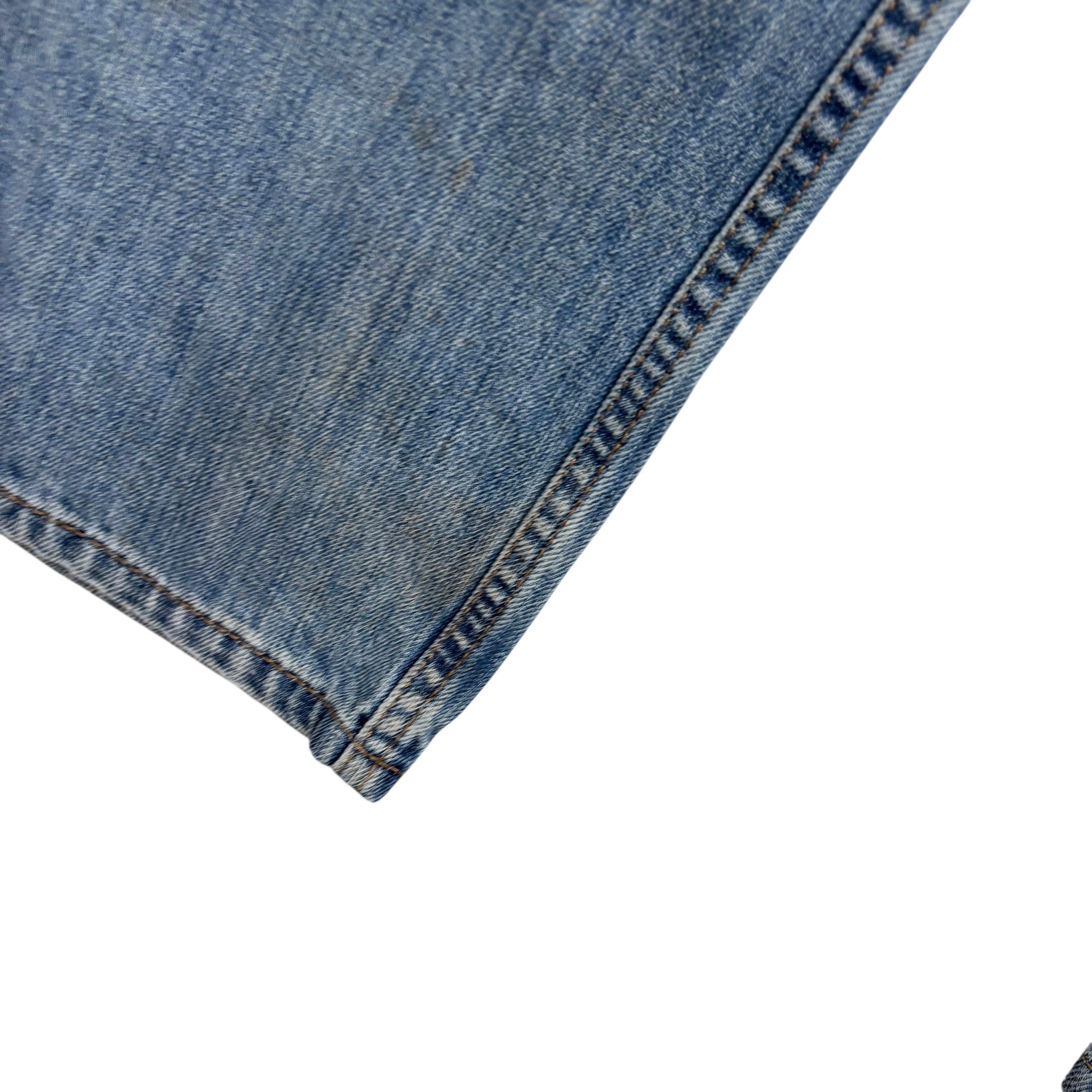 Levis 569 Jeans W33 L30 Mens Mid Blue Baggy Relaxed Straight Fit Denim (F)