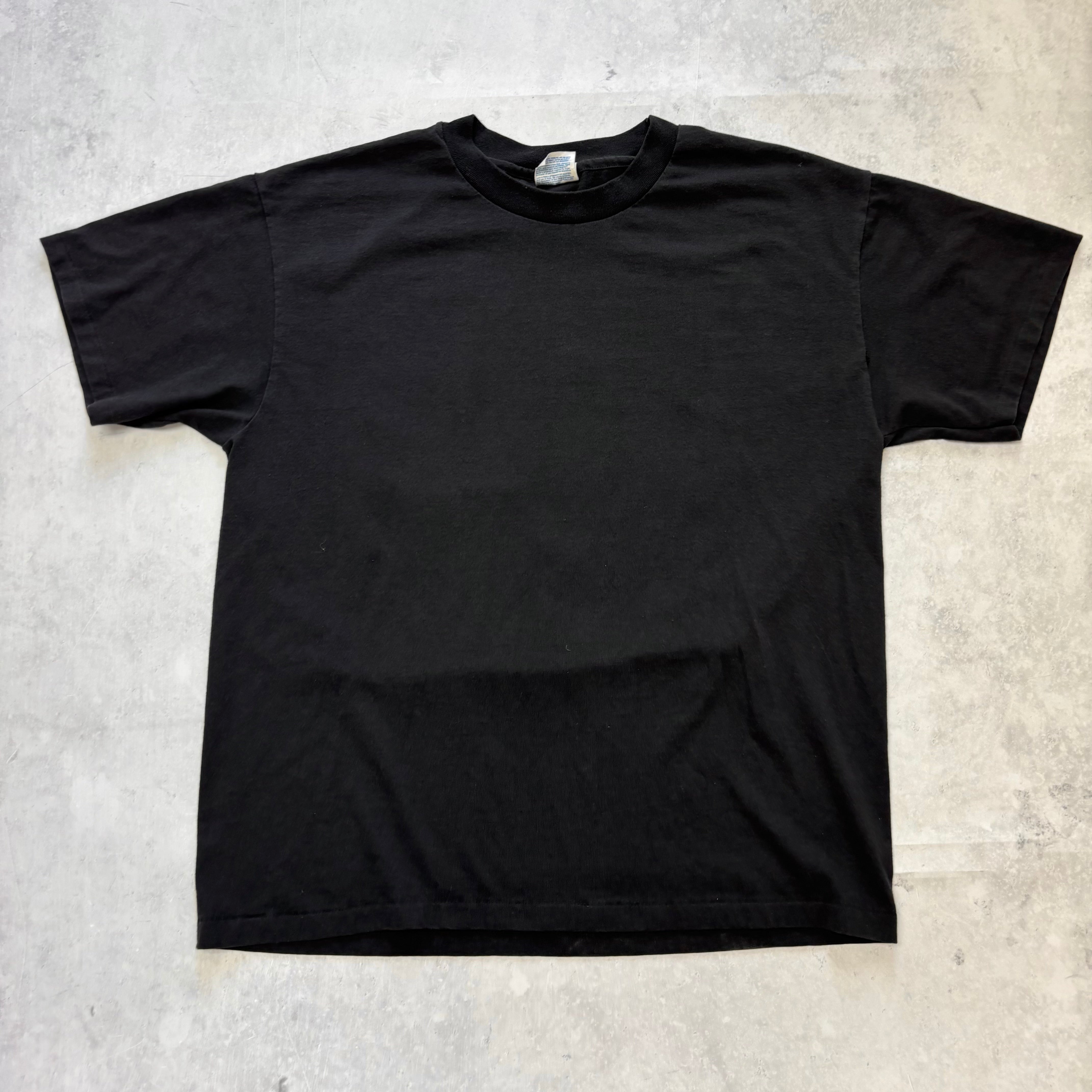 Vintage T Shirt Mens Large Black Single Stitch Graphic Print 90s USA (E)