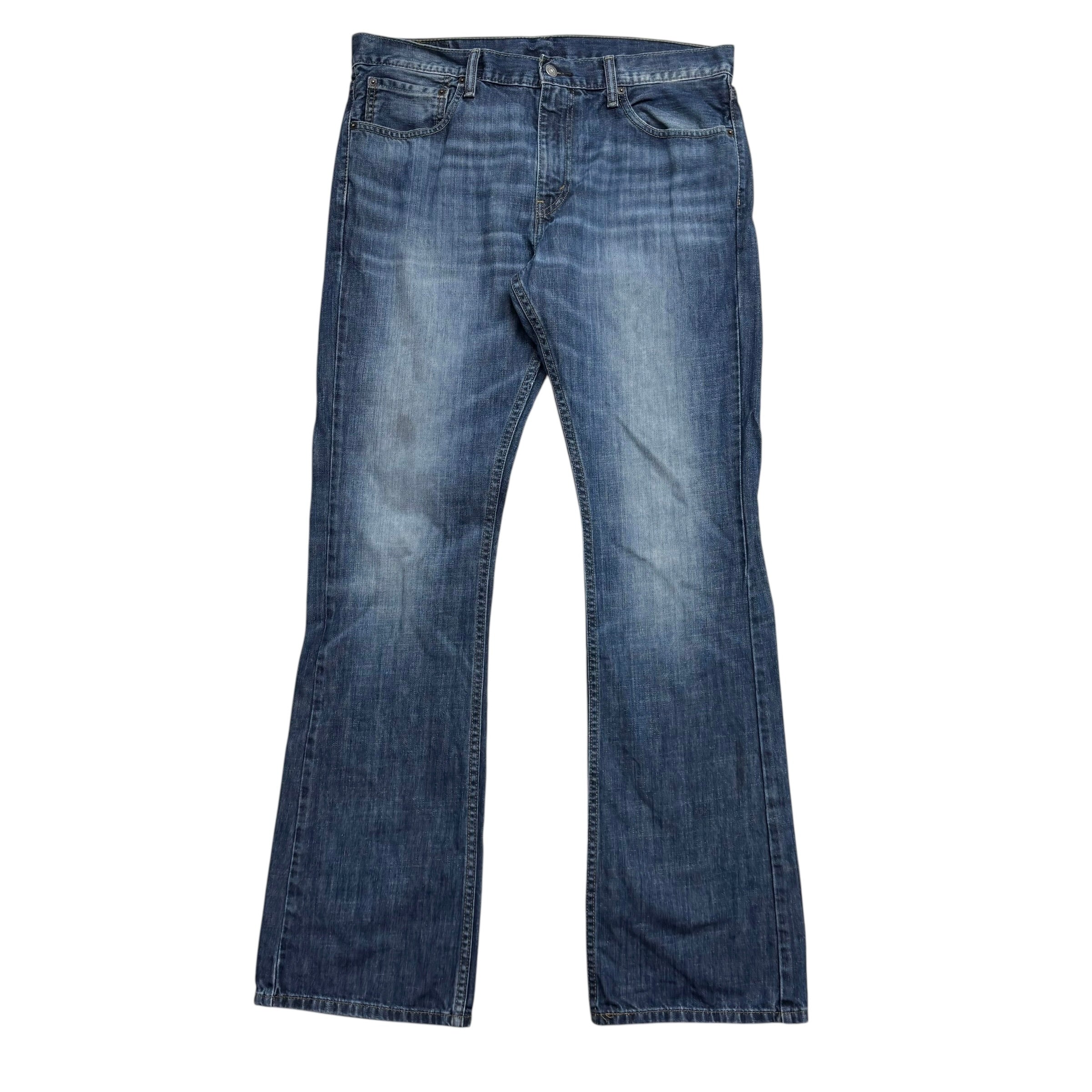 Levis 527 Jeans W36 L34 Mens Dark Blue Slim Bootcut Fit Denim (F)