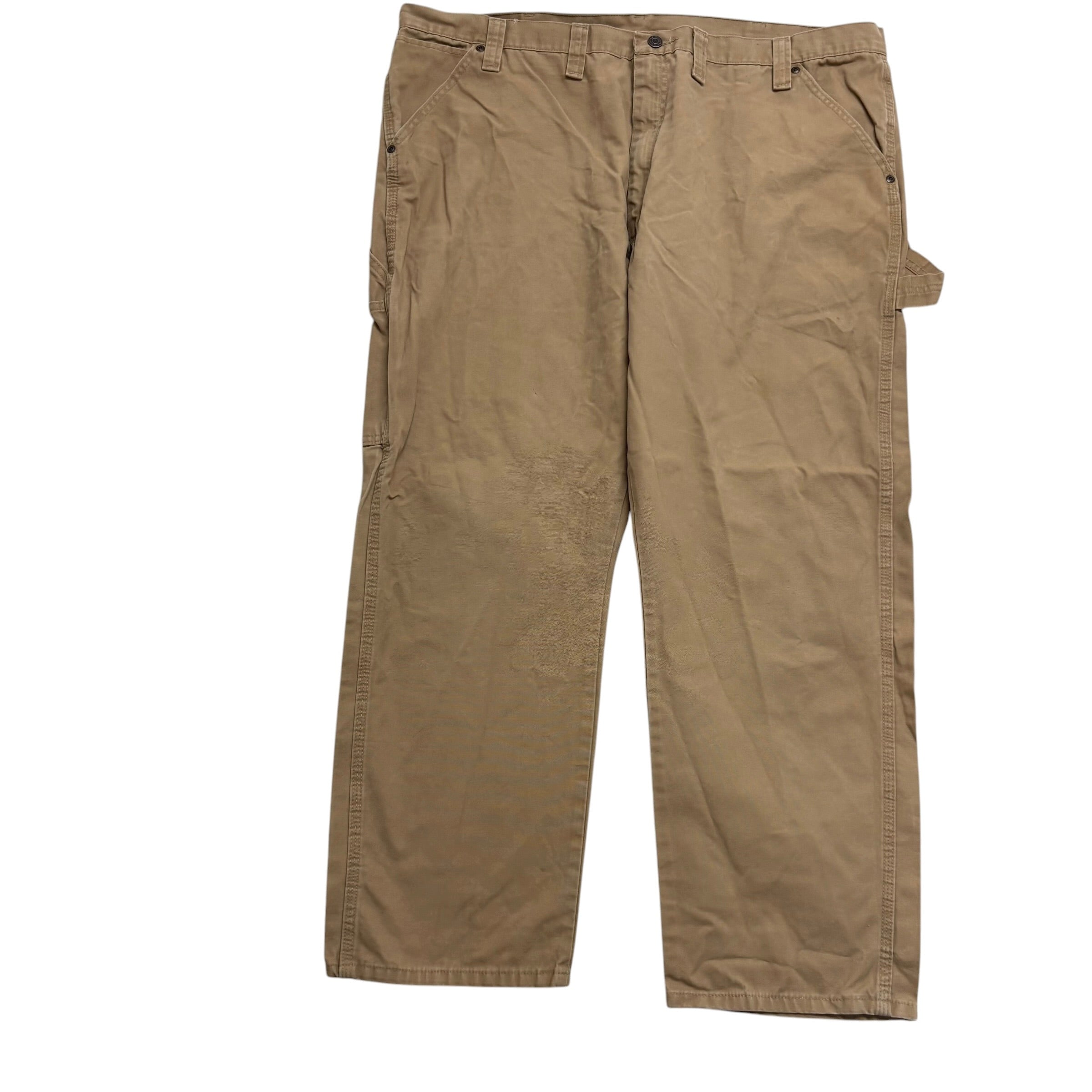 Wrangler Carpenter Pants W44 L30 Mens Tan Relaxed Straight Fit Pants