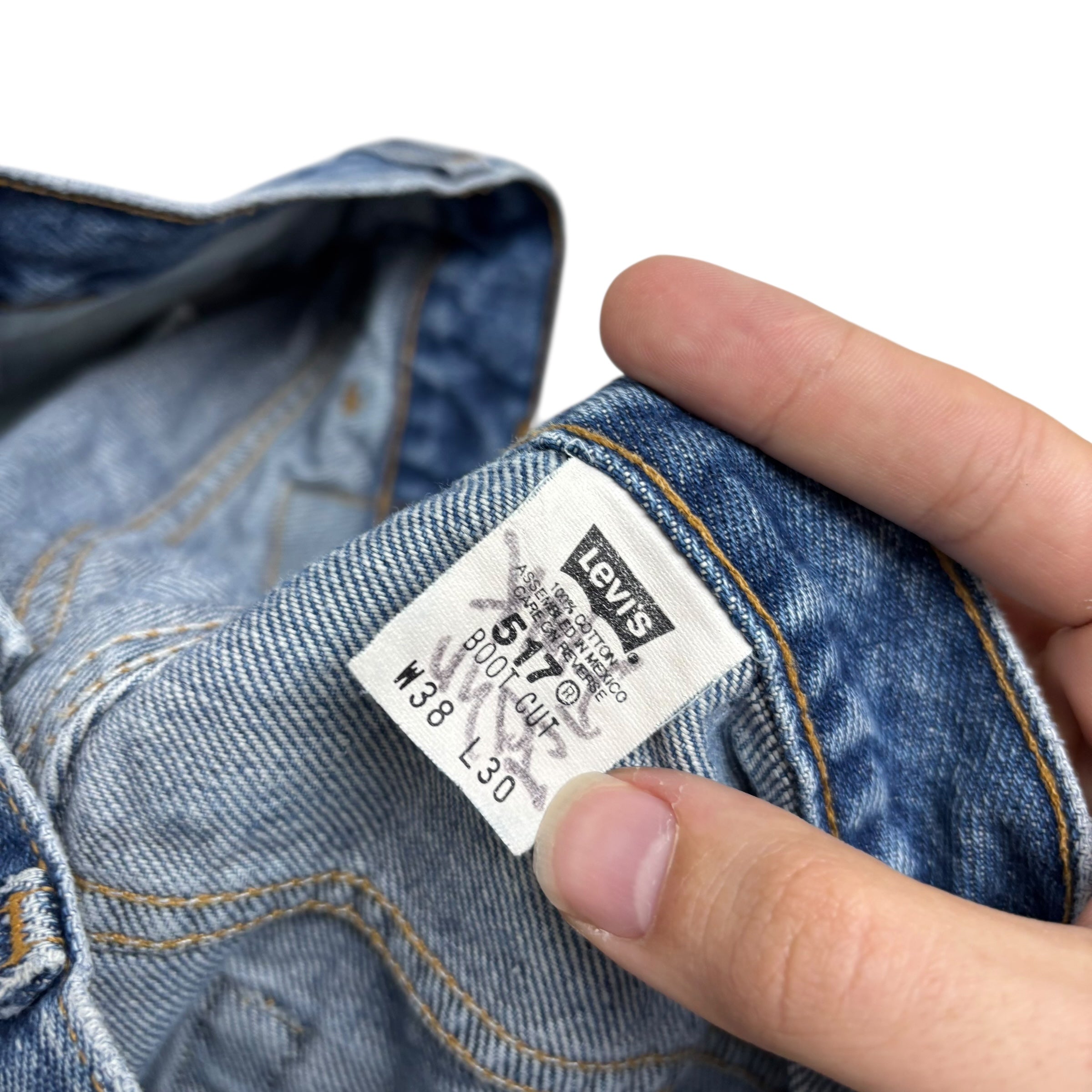 Levis 517 Jeans W36 L29 Mens Mid Blue Regular Bootcut Fit Vintage Denim