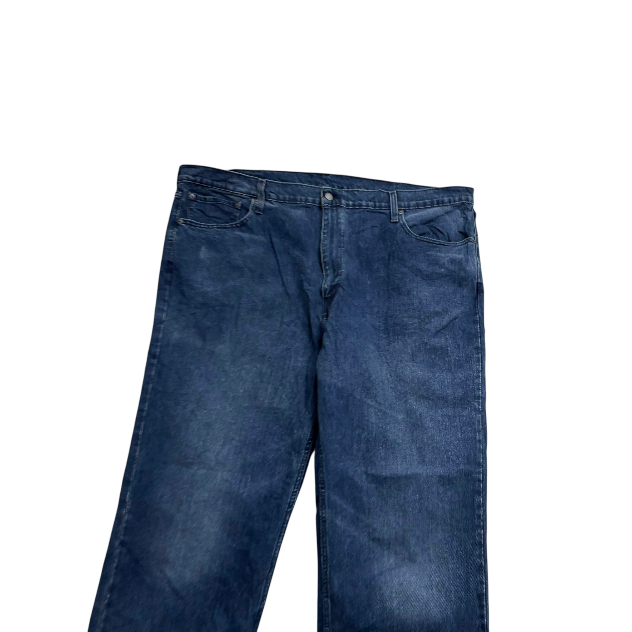 Levis 559 Jeans W48 L34 Mens Navy Blue Relaxed Straight Fit Stretch Denim (E)