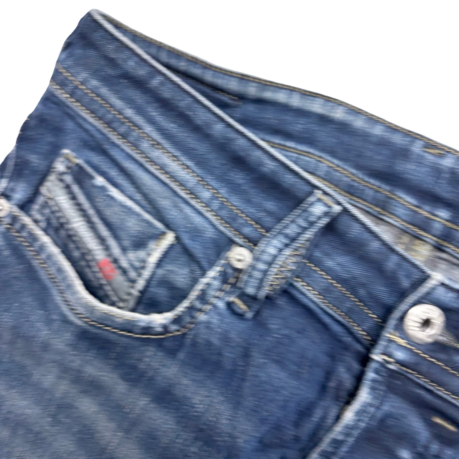 Diesel Buster Jeans W30 L32 Mens Dark Blue Slim Tapered Fit Stretch Denim (E)