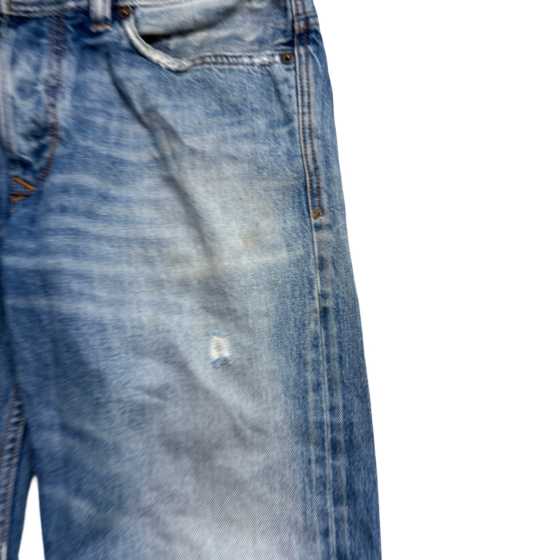 Diesel Viker Jeans W30 L32 Mens Mid Blue Regular Straight Fit Denim (F)