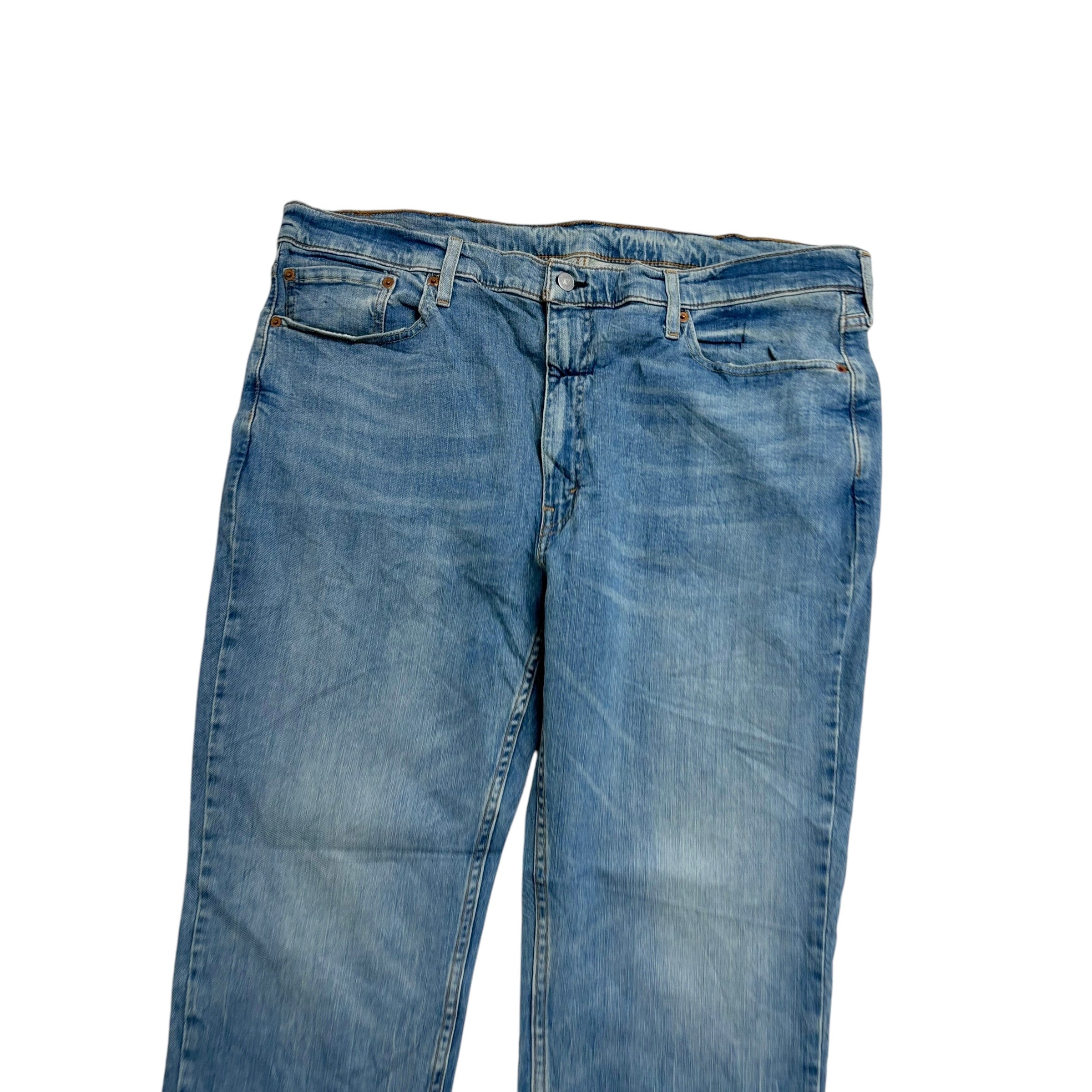 Levis 514 Jeans W40 L30 Mens Light Blue Regular Straight Fit Stretch Denim