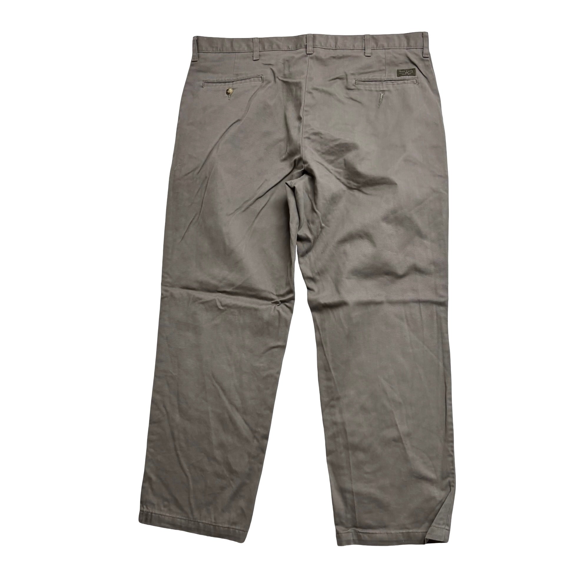 Lee Trousers W40 L30 Mens Brown Relaxed Straight Fit Vintage Pants (E)