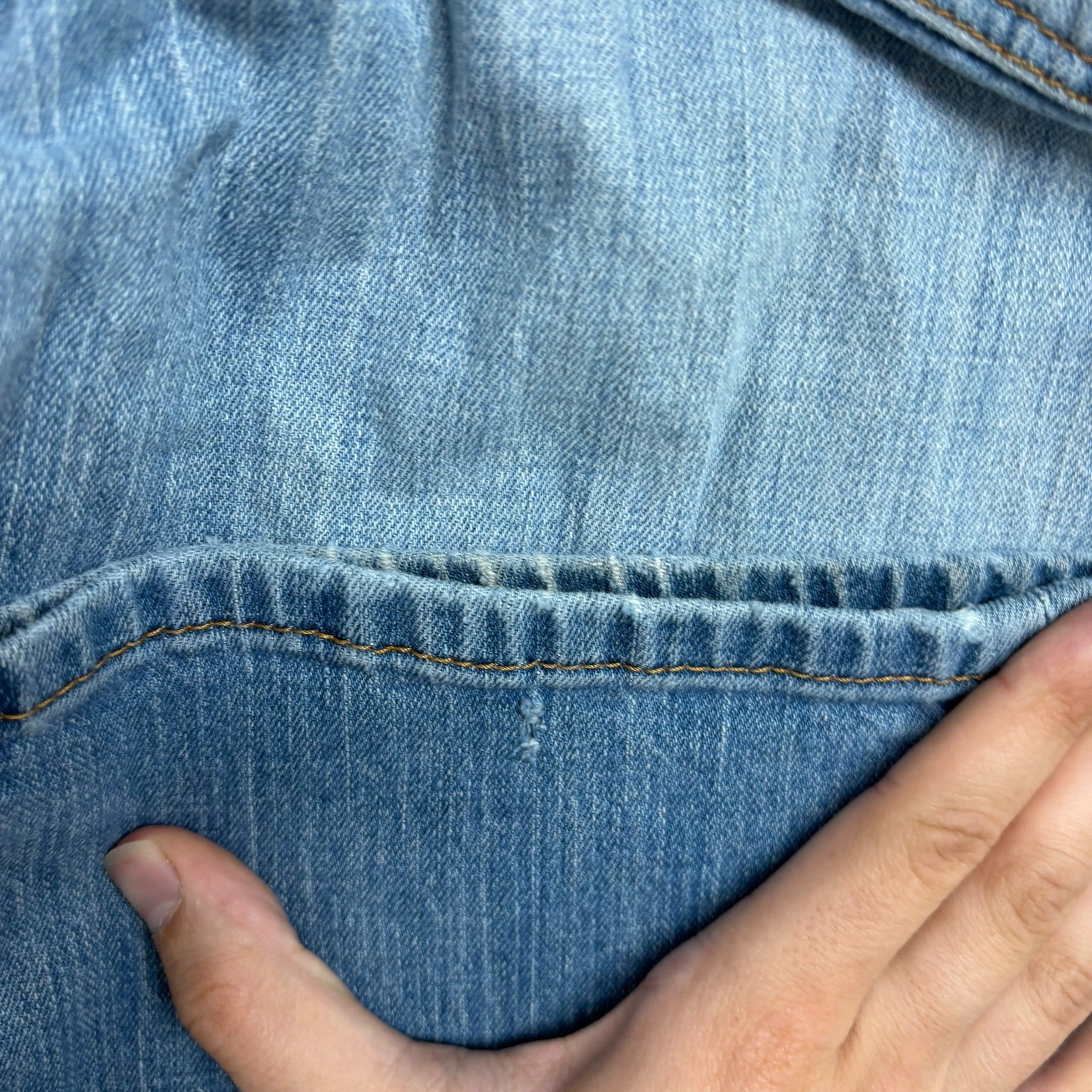 Levis 514 Jeans W36 L32 Mens Light Blue Regular Straight Fit Stretch Denim