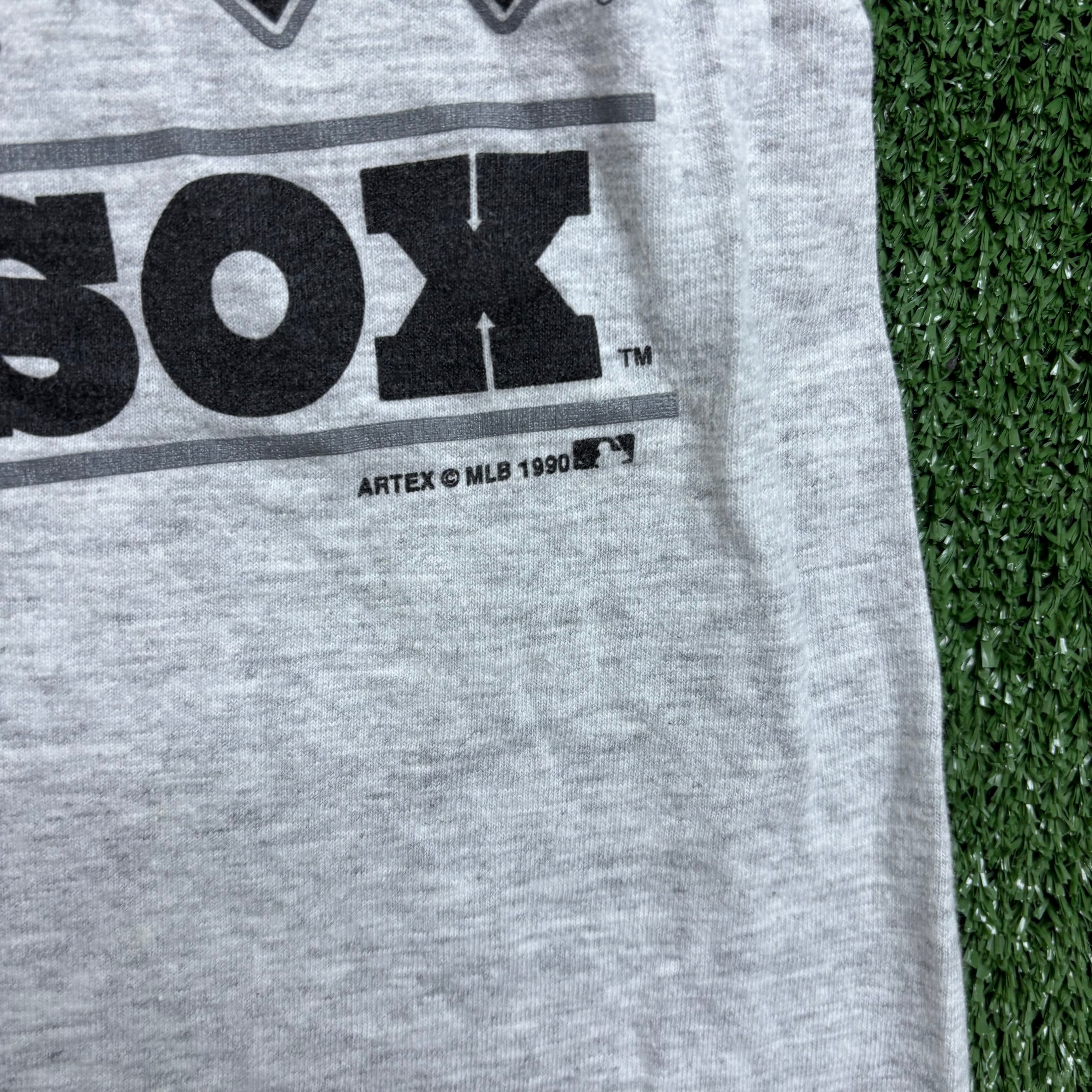 Vintage T Shirt Mens Small Grey Single Stitch Graphic Print 90s USA Baseball (F)