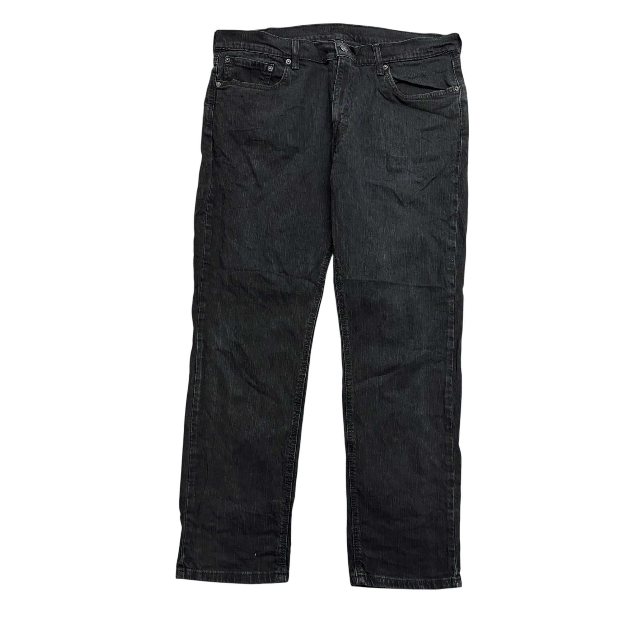 Levis 541 Jeans W38 L30 Mens Black Athletic Tapered Fit Stretch Denim