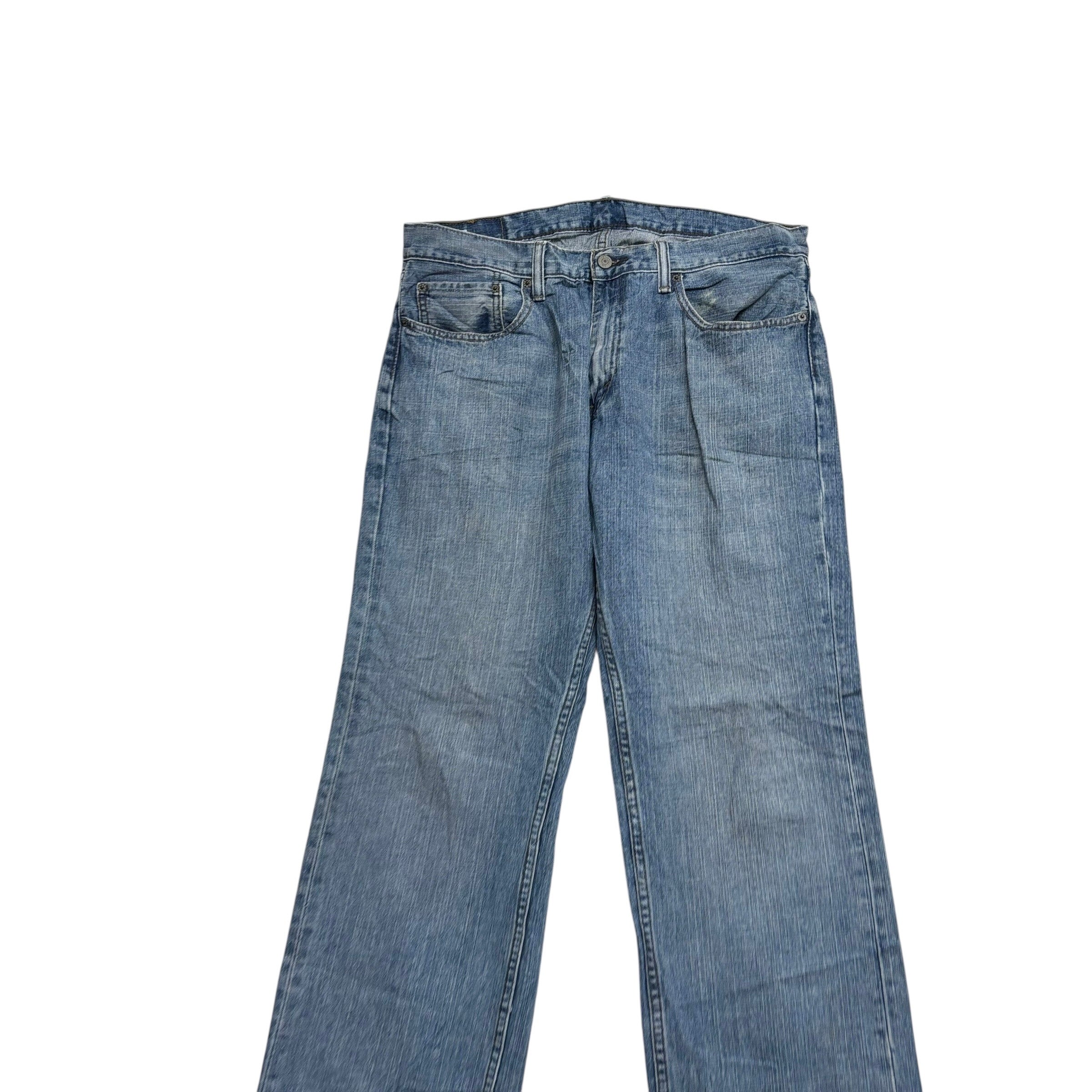 Levis 559 Jeans W34 L33 Mens Mid Blue Baggy Relaxed Straight Fit Denim