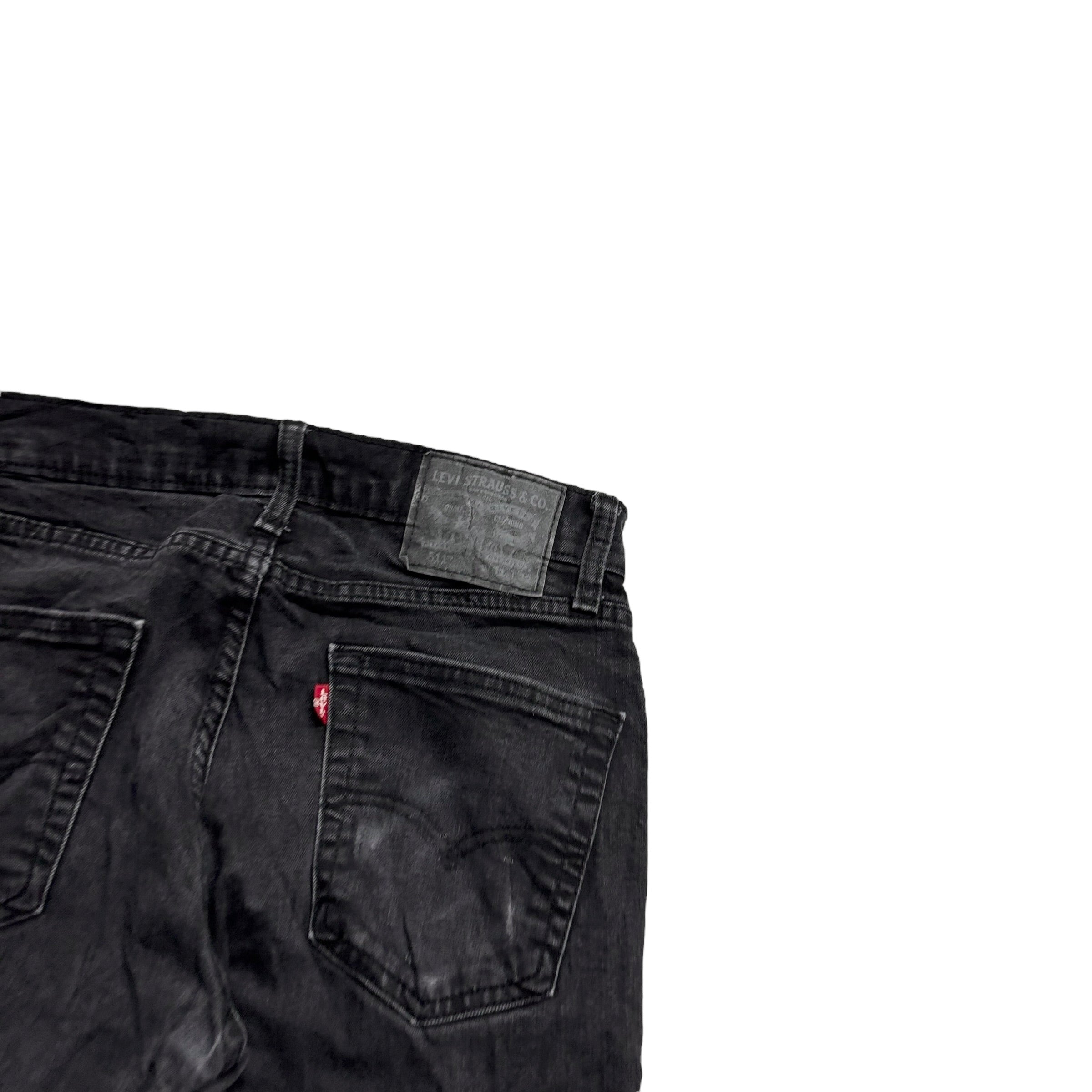 Levis 511 Jeans W31 L32 Mens Black Slim Fit Stretch Denim