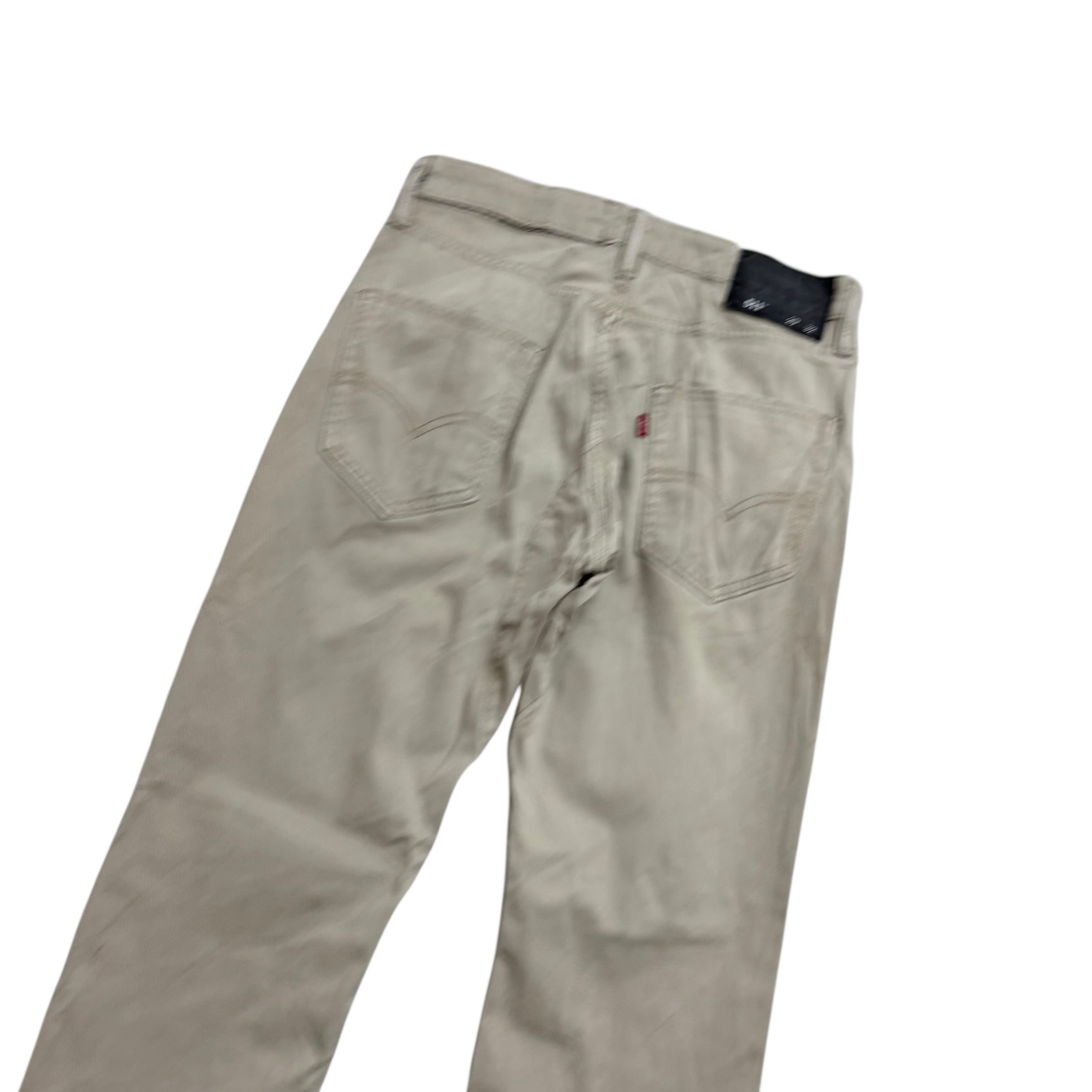 Levis 511 Commuter Trousers W29 L31 Mens Cream Slim Fit Pants (F)