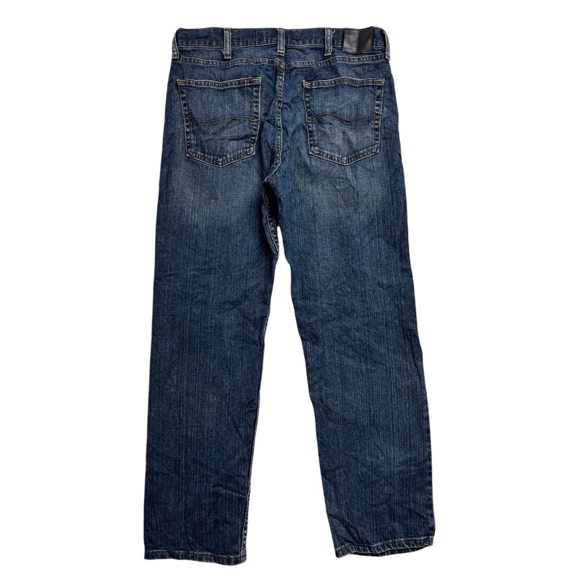 Lee Jeans W34 L30 Mens Mid Blue Regular Straight Fit Denim (E)