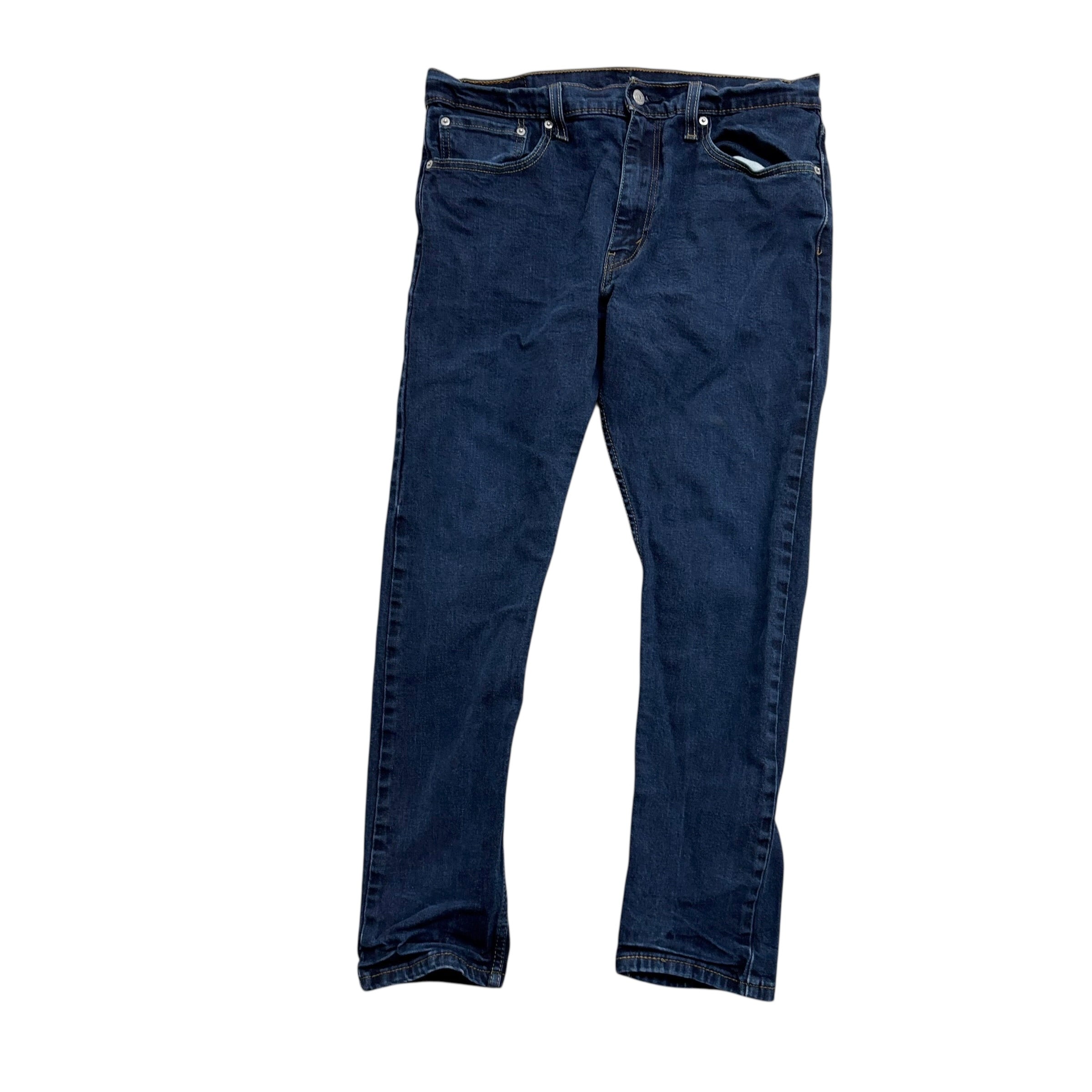 Levis 512 Jeans W34 L28 Mens Dark Blue Slim Tapered Fit Stretch Denim