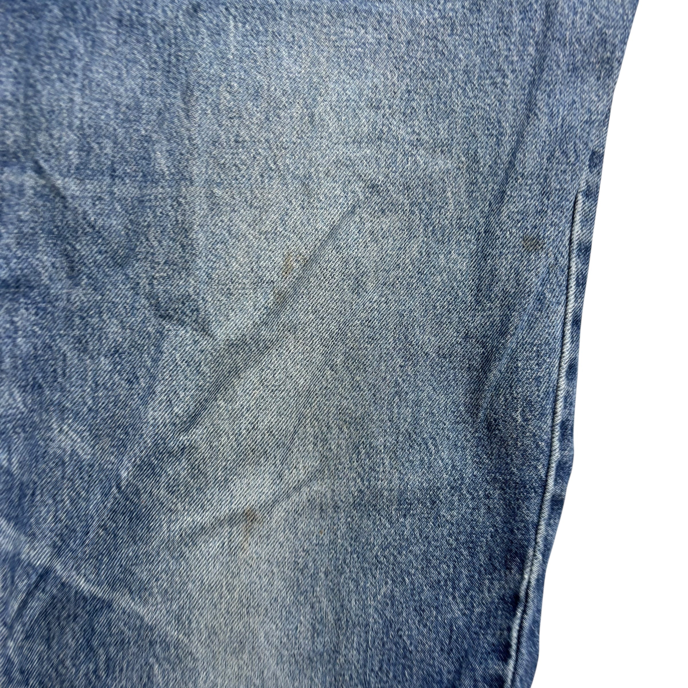 Levis 550 Jeans W34 L32 Womens Mid Blue Relaxed Taper Mom Vintage USA Made (F)