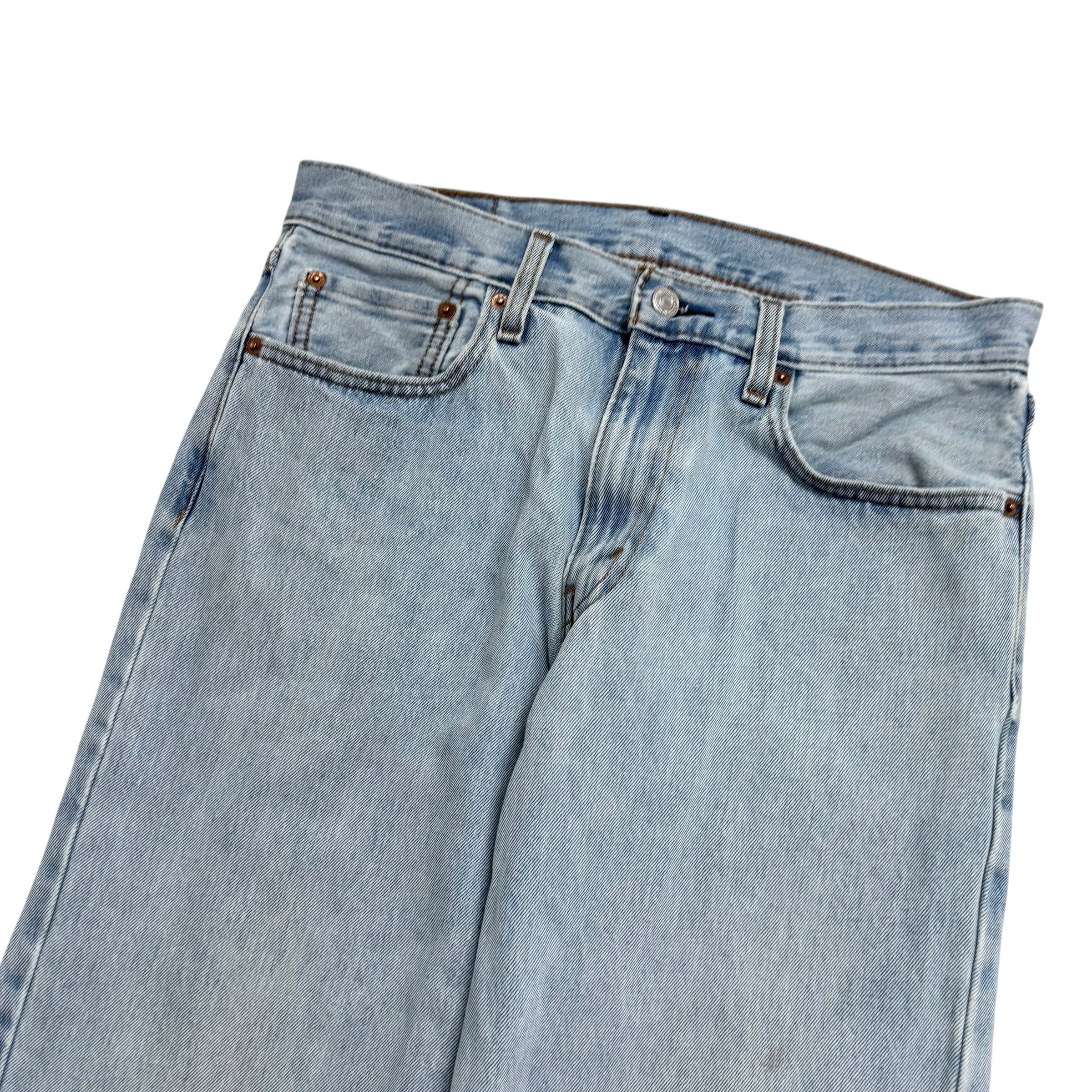 Levis 550 Jeans W32 L34 Mens Light Blue Baggy Relaxed Straight Fit Denim