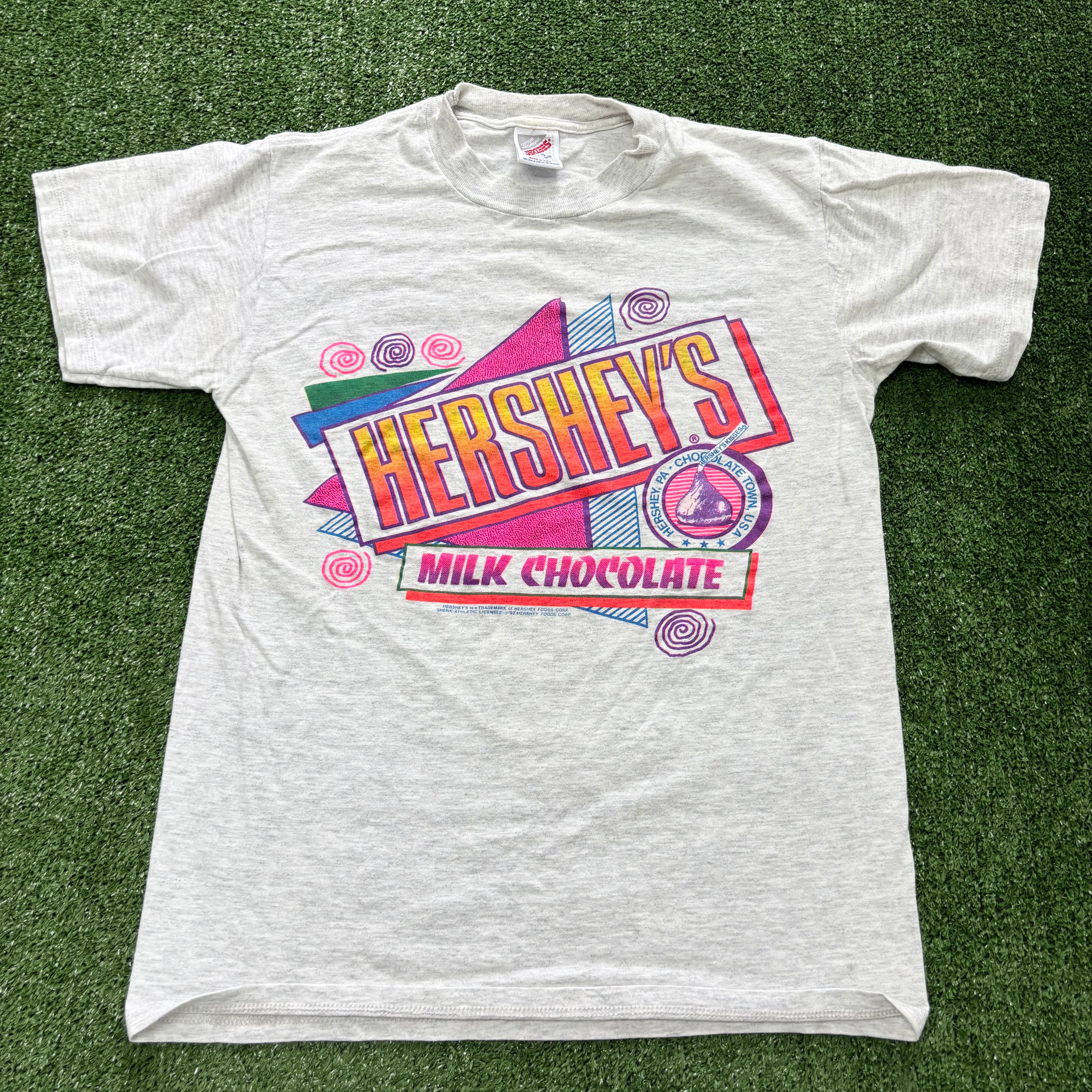 Vintage T Shirt Mens XS Grey Graphic Print 90s USA (E)