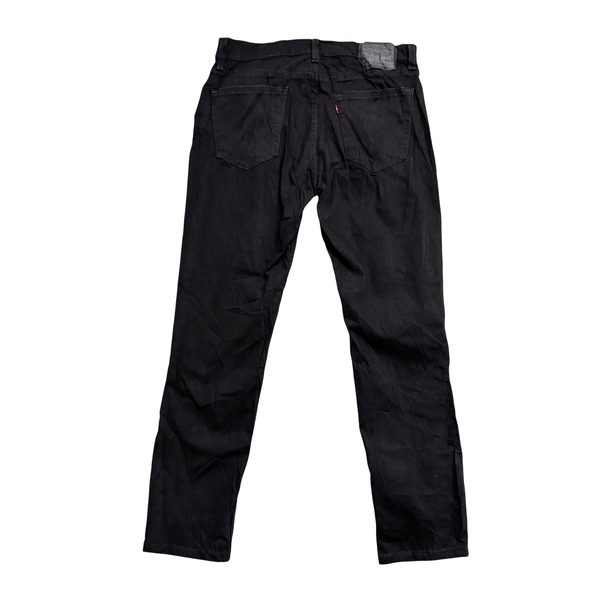 Levis 511 Jeans W34 L29 Mens Black Slim Fit Stretch Denim (E)