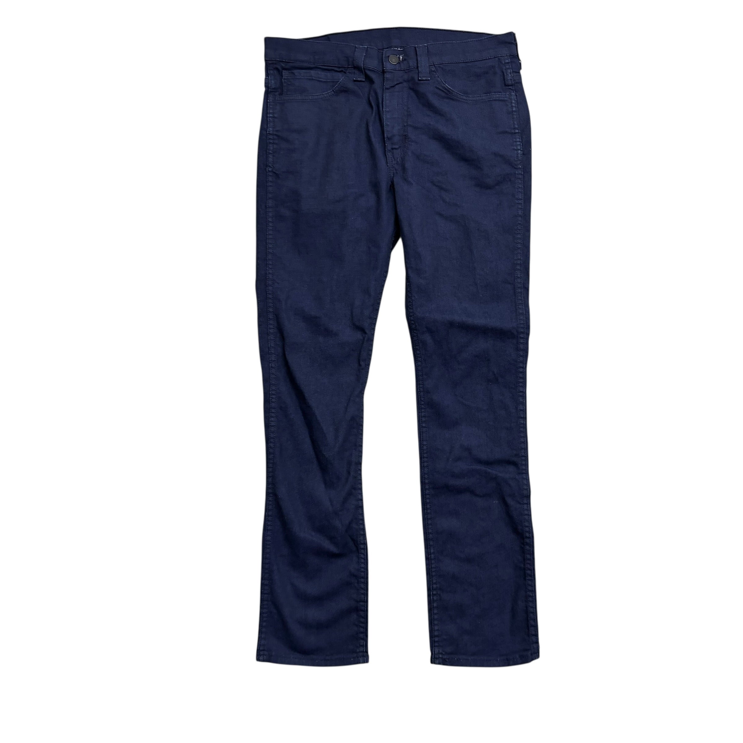 Levis 510 Jeans W34 L30 Mens Navy Blue Skinny Fit Stretch Denim (E)
