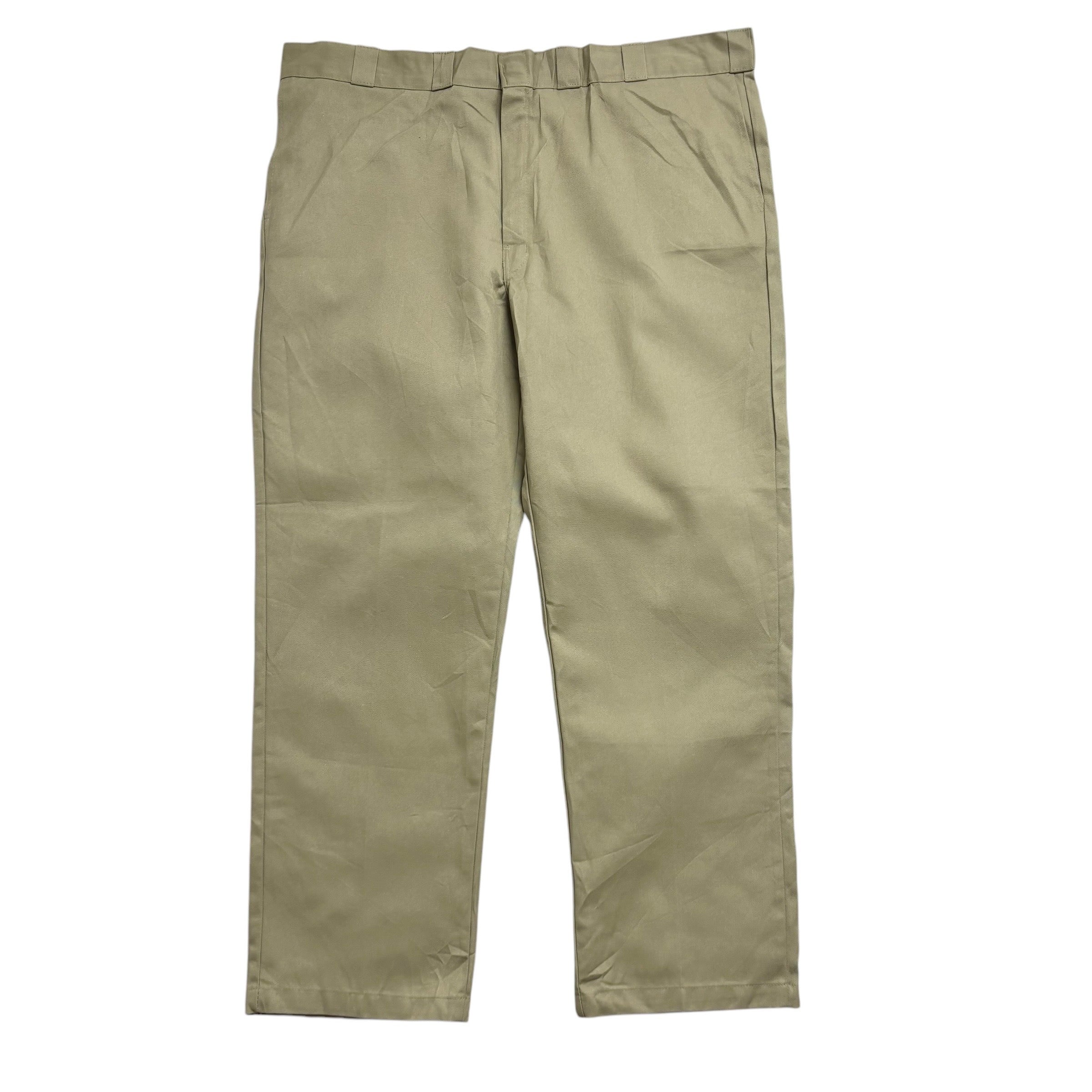 Dickies 874 Trousers W46 L32 Mens Beige Pants Original Straight Fit Workwear