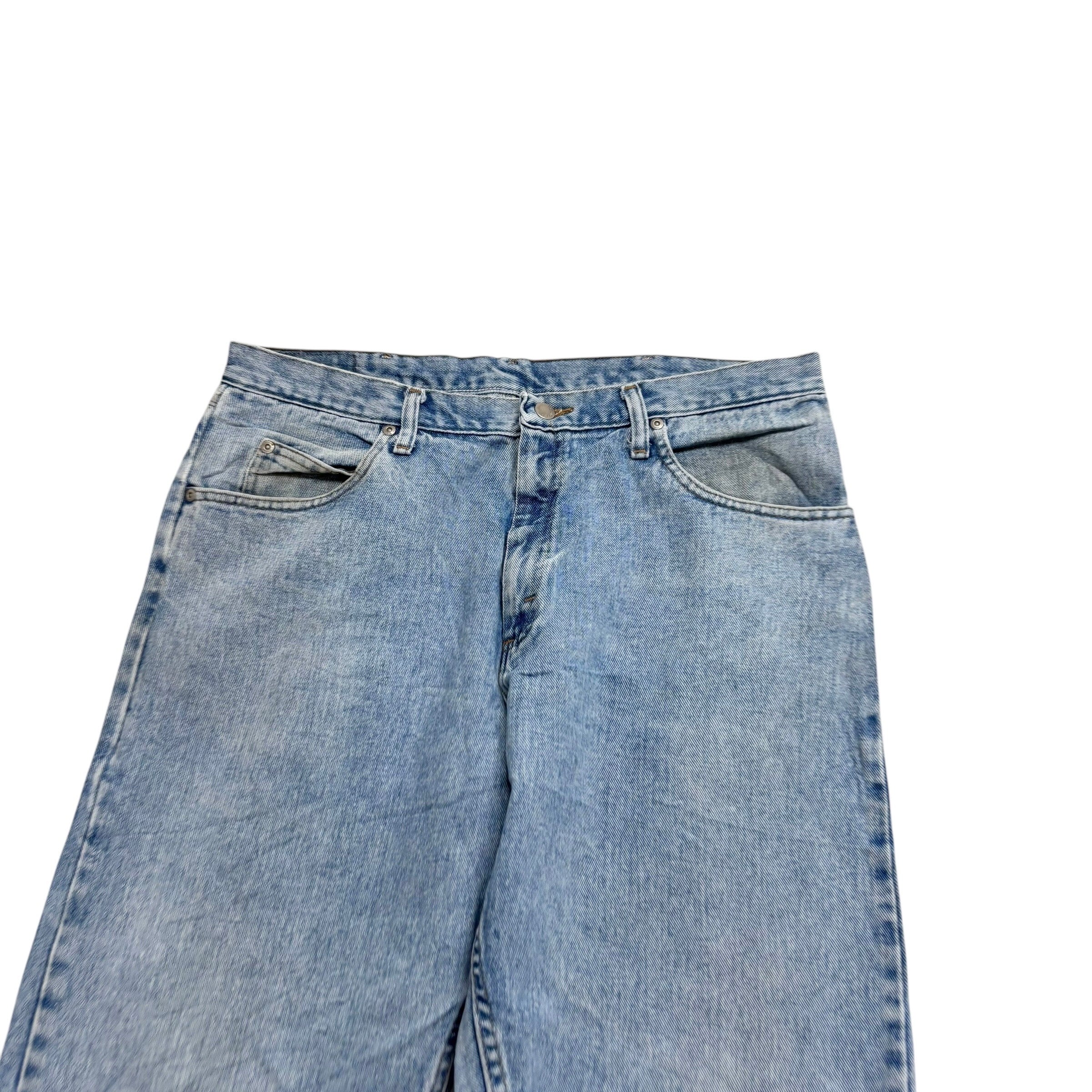 Wrangler Jeans W36 L30 Mens Light Blue Relaxed Straight Fit Denim