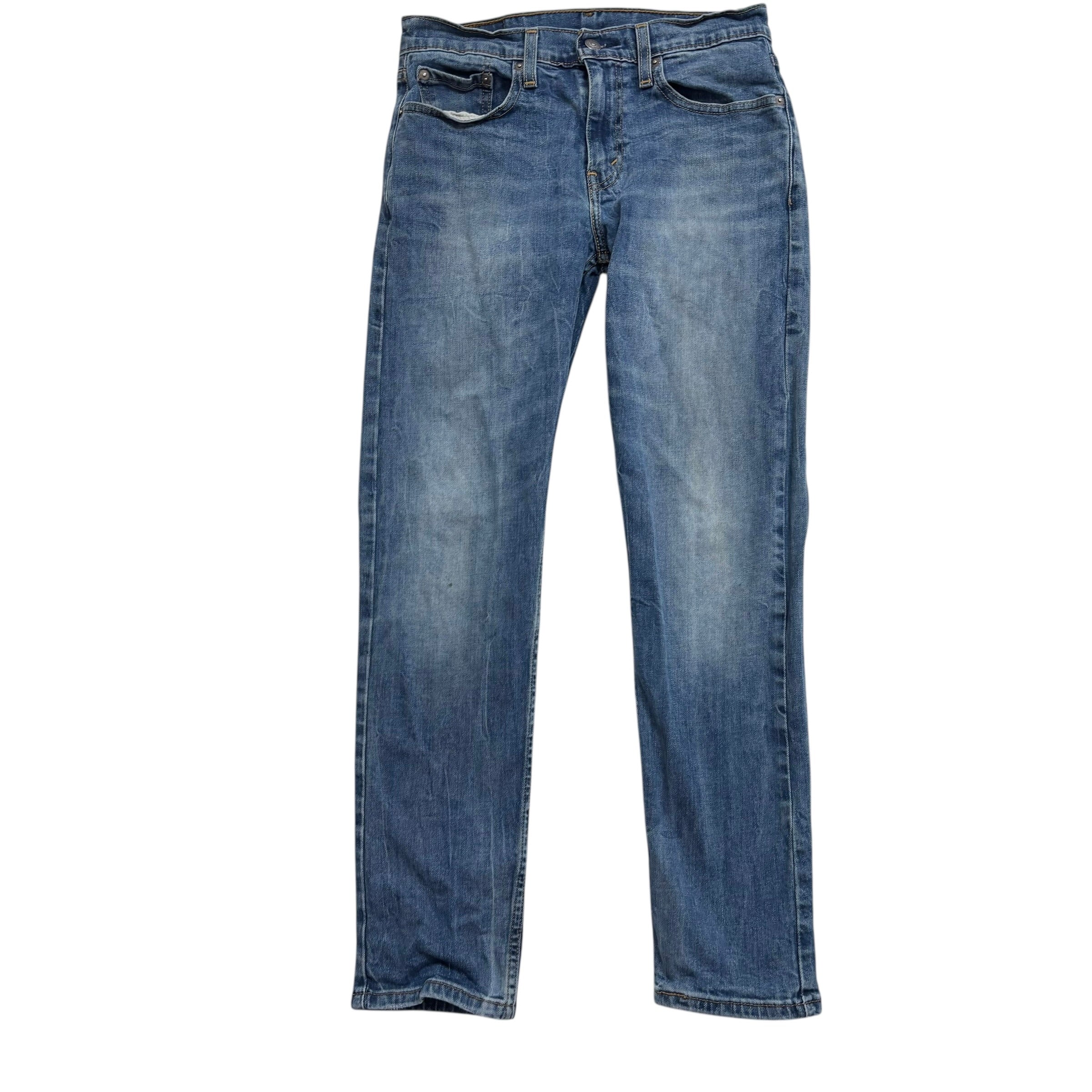 Levis 502 Jeans W29 L29 Mens Mid Blue Slim Tapered Fit Stretch Denim