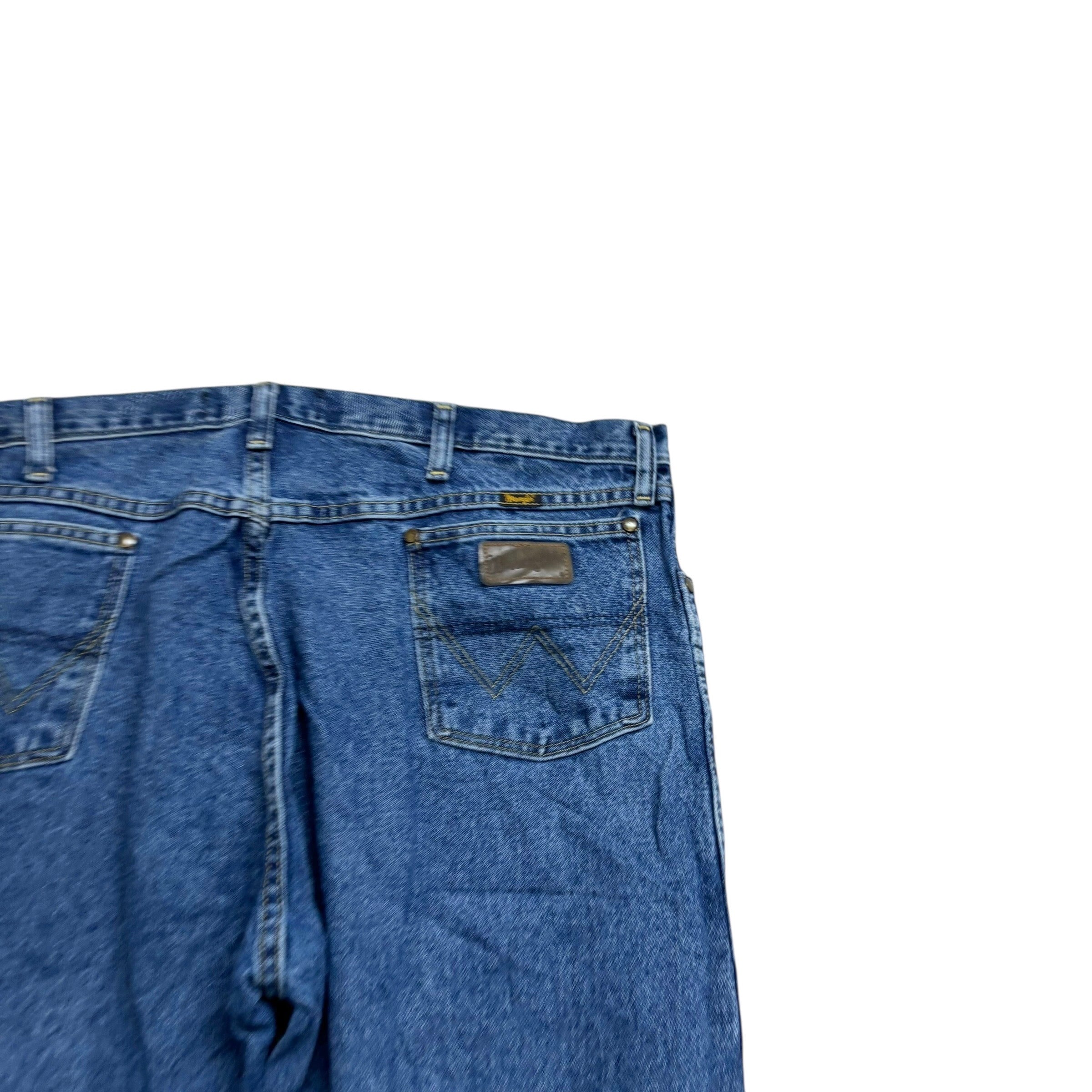 Wrangler Jeans Cowboy Cut W42 L30 Mens Mid Blue 13MG Regular Fit Denim (E)