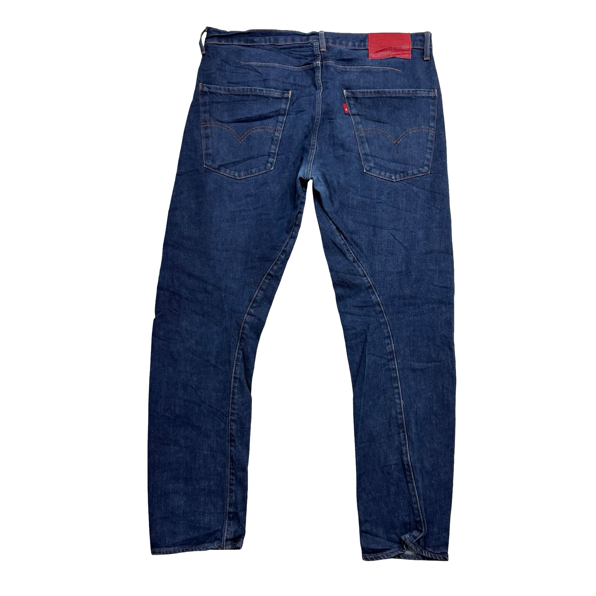 Levis 502 Engineered Jeans W33 L30 Mens Dark Blue Twisted Tapered Stretch (E)