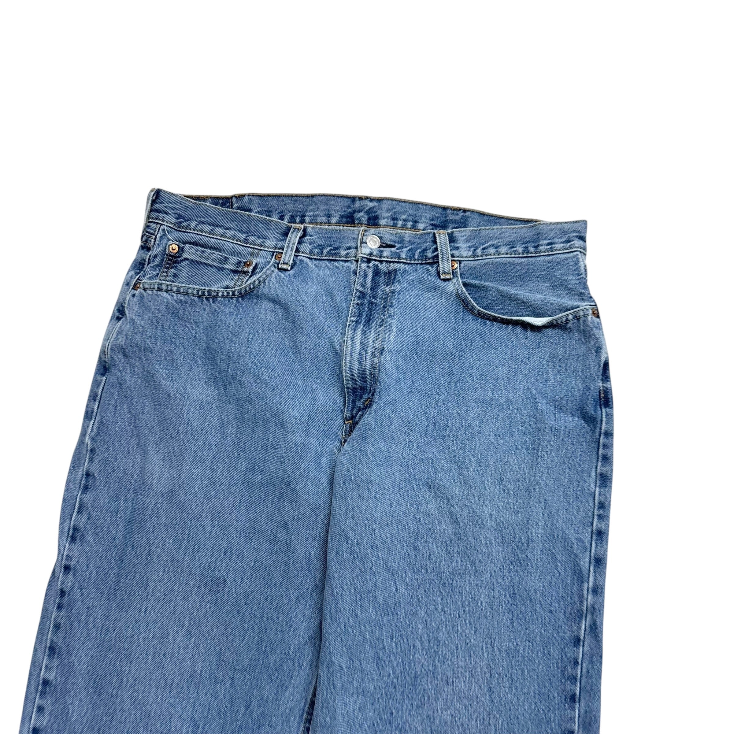 Levis 550 Jeans W38 L30 Mens Light Blue Baggy Relaxed Straight Fit Denim