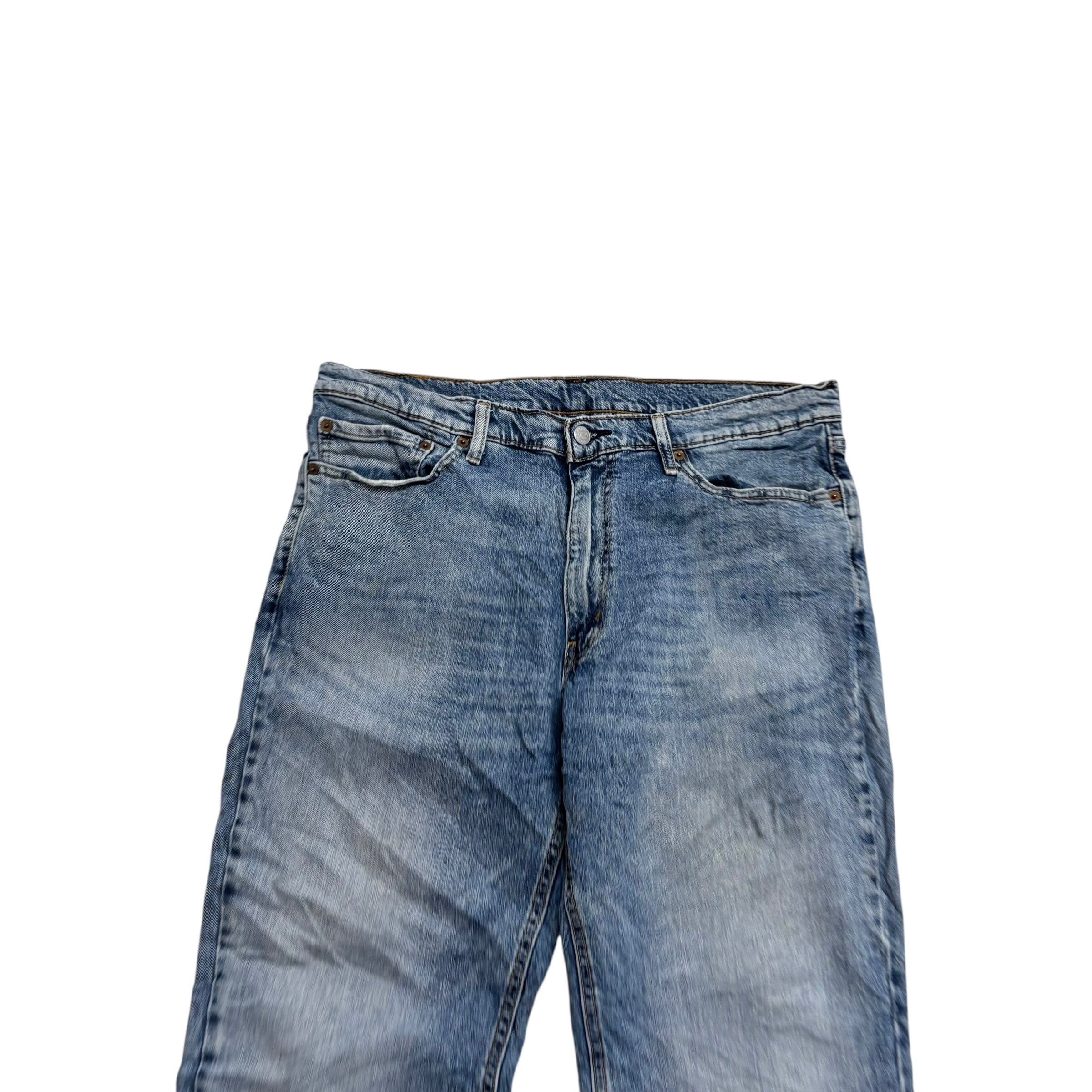 Levis 541 Jeans W36 L28 Mens Acid Wash Blue Athletic Tapered Fit Stretch Denim